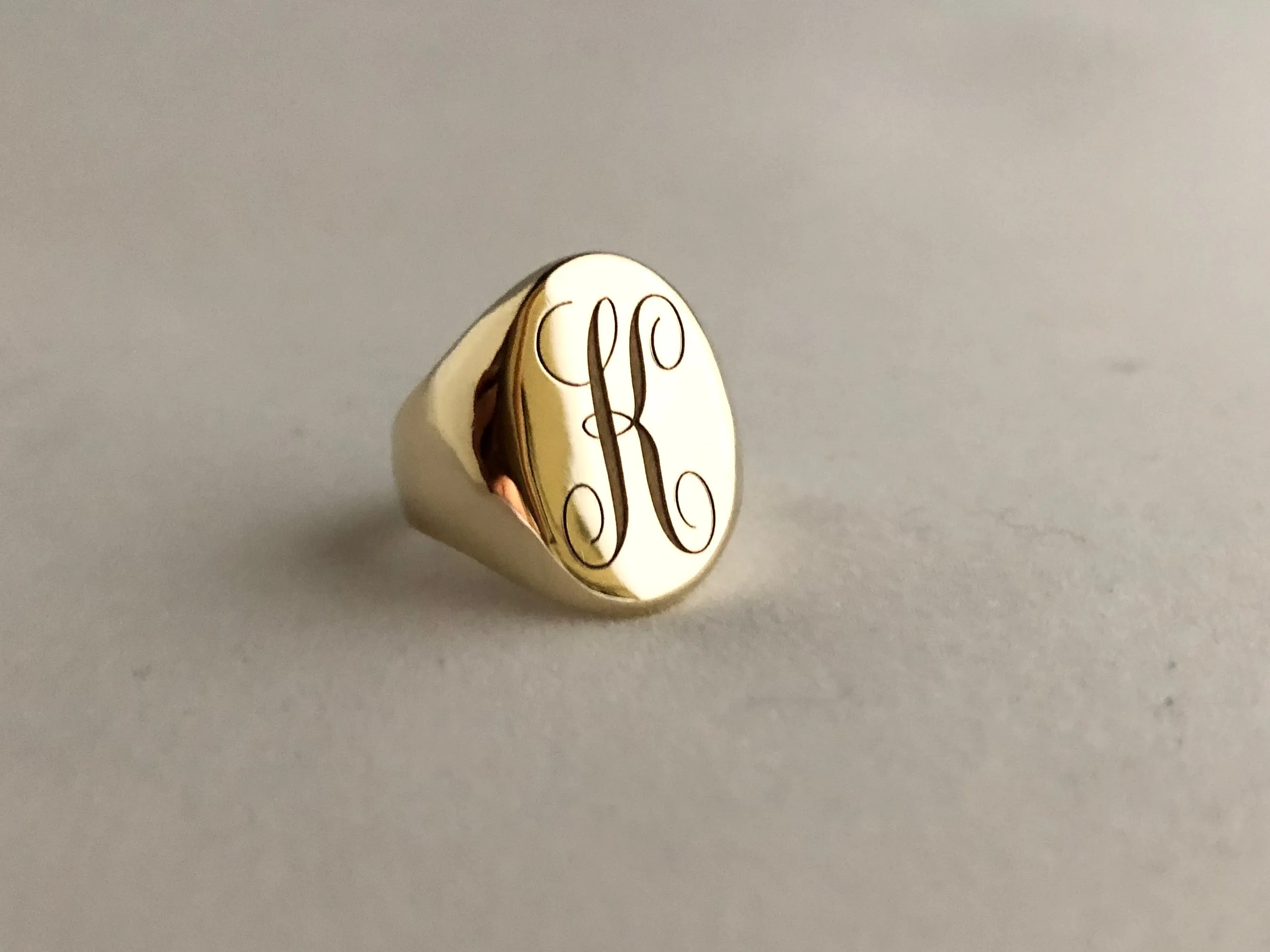 J Ring - Sterling Silver