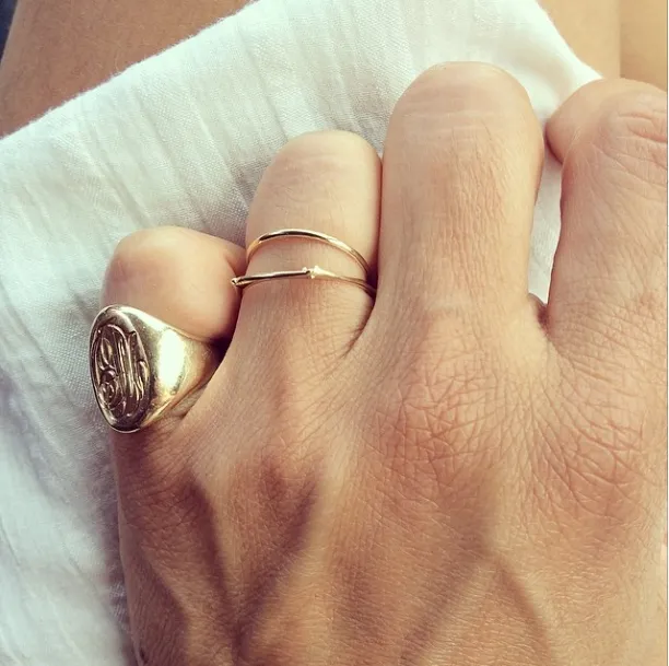 J Ring - Sterling Silver