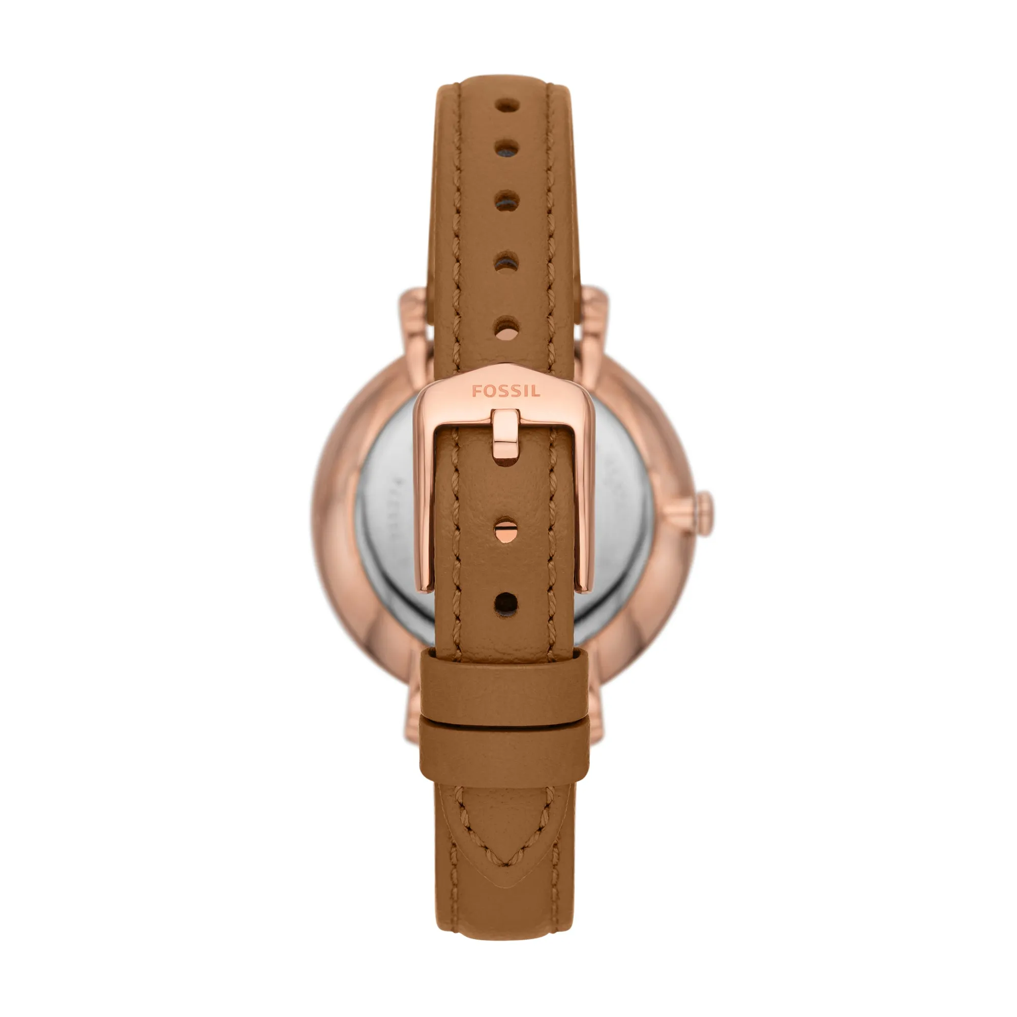 Jacqueline Three-Hand Date Medium Brown LiteHide™ Watch