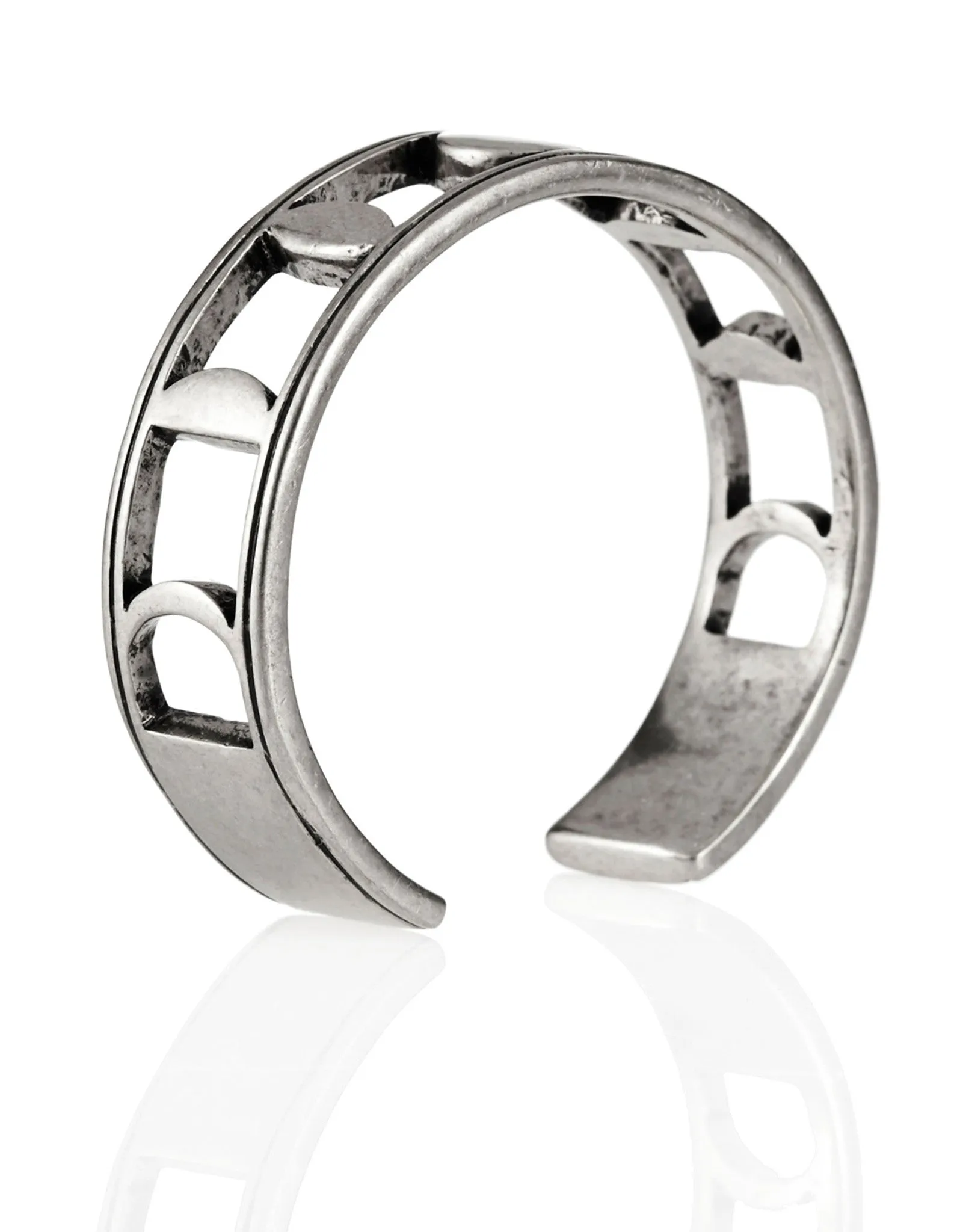 Jenny Bird Moonsong Cuff in Antique Silver