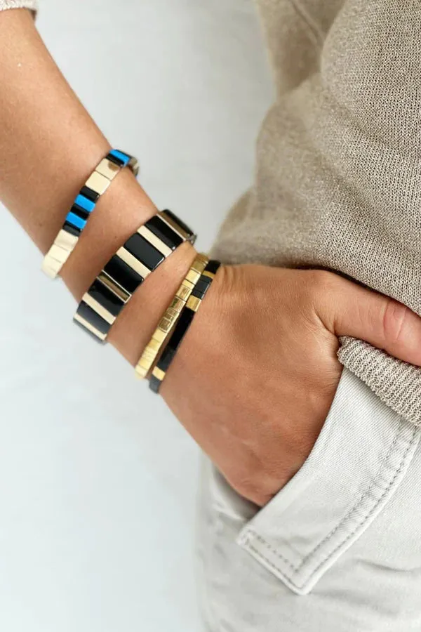KEYS BRACELET | BLACK/GOLD