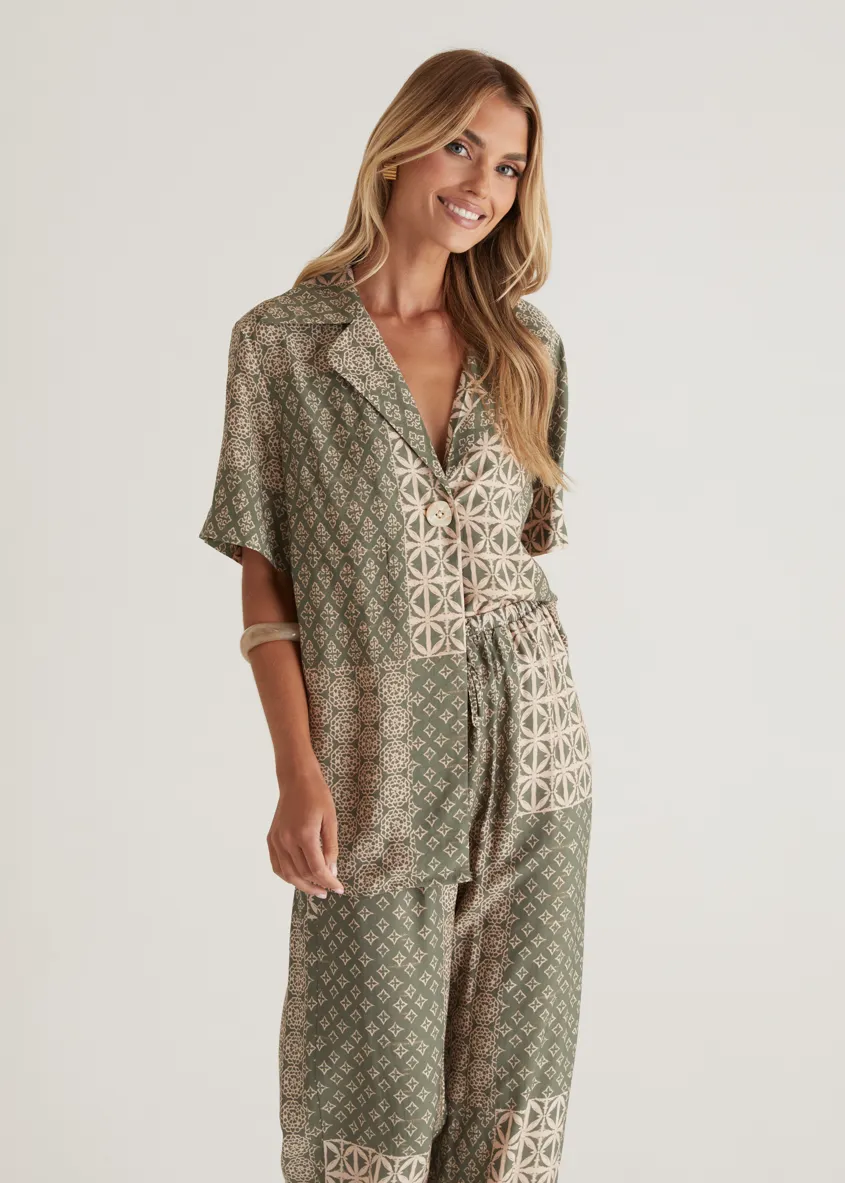Kordyn Shirt - Green Batik