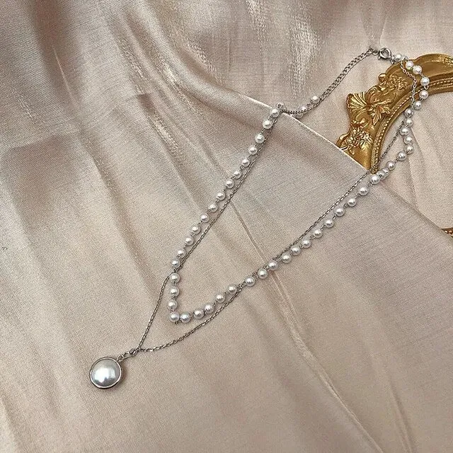 Korean Pendant Pearl Choker Necklace - Various Designs Fashion Statement Piece with Free Shipping