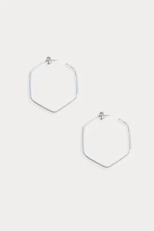 Large Essential Power Hoop Sterling Silver