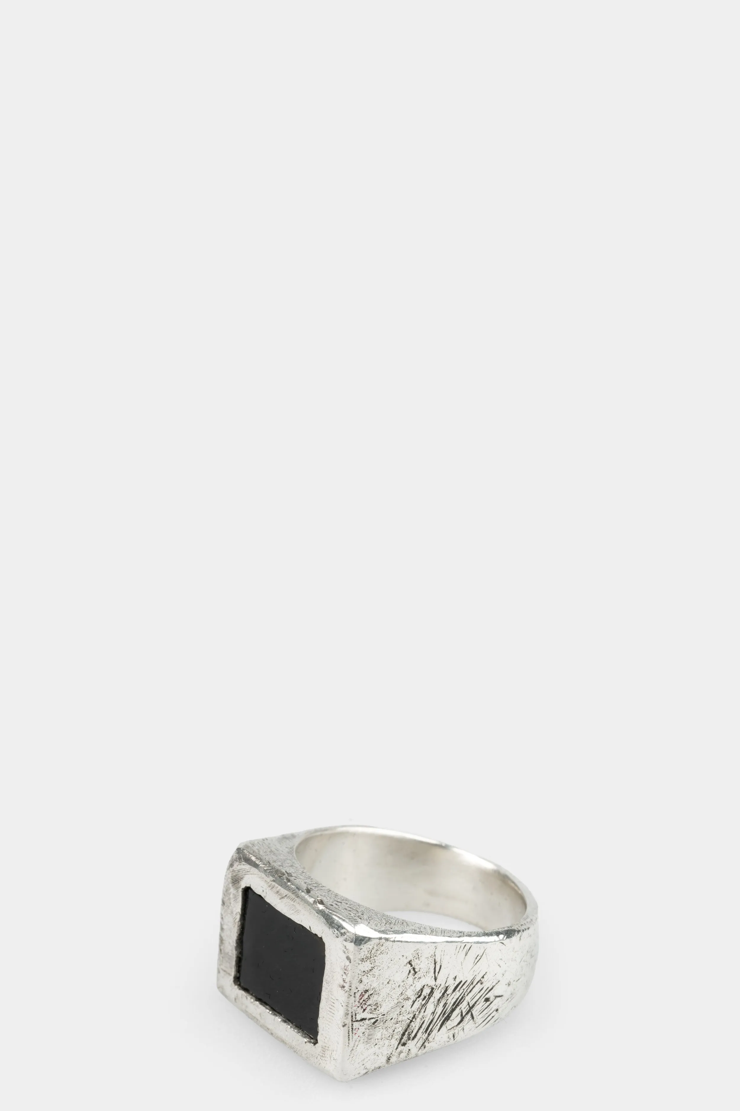 Large onyx signet ring
