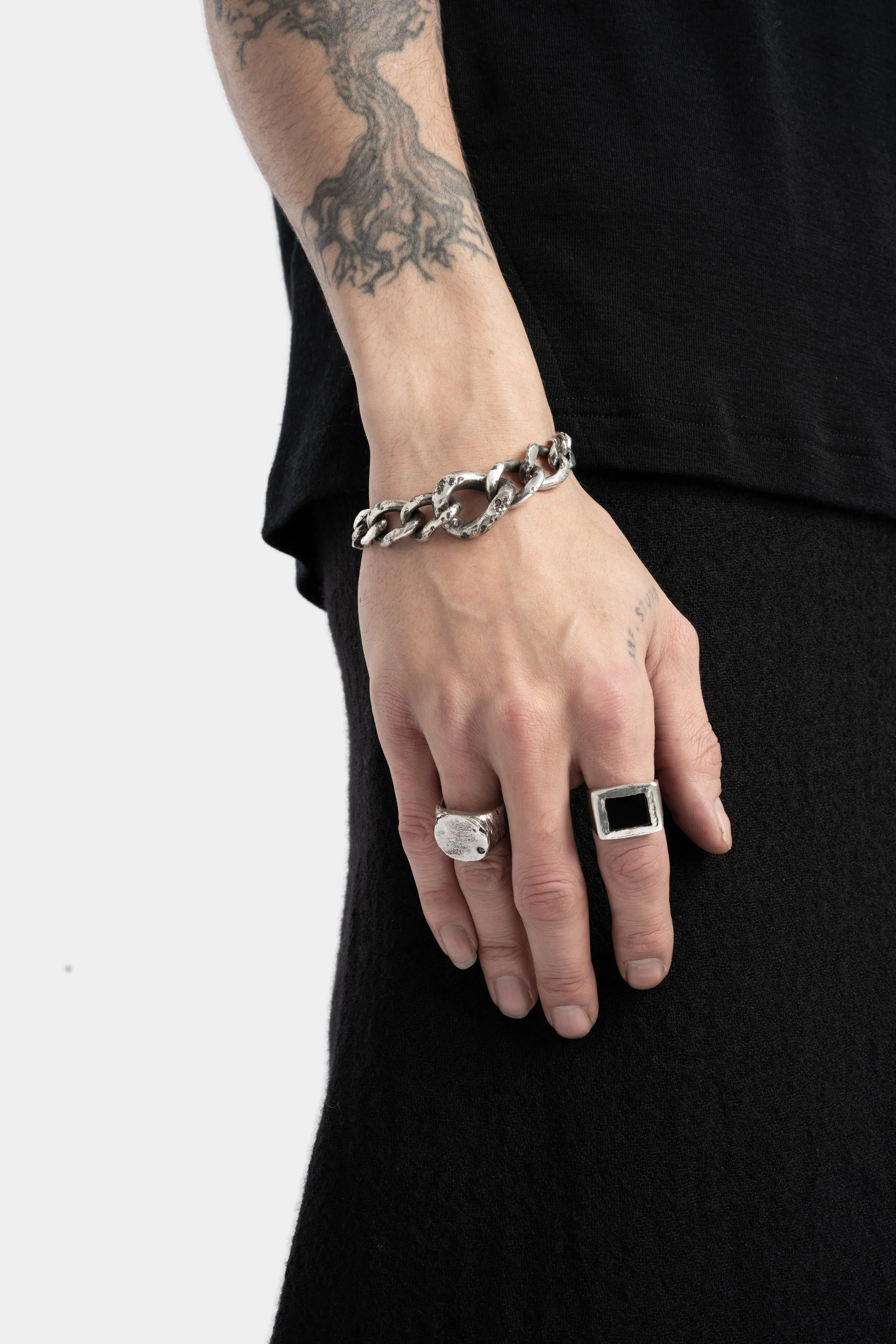 Large onyx signet ring