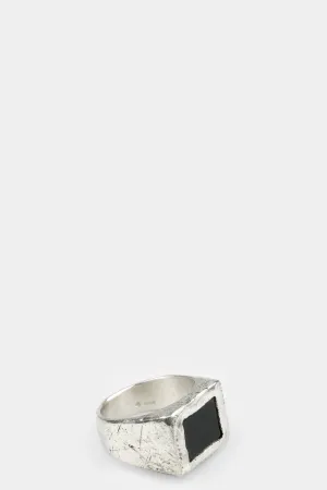 Large onyx signet ring