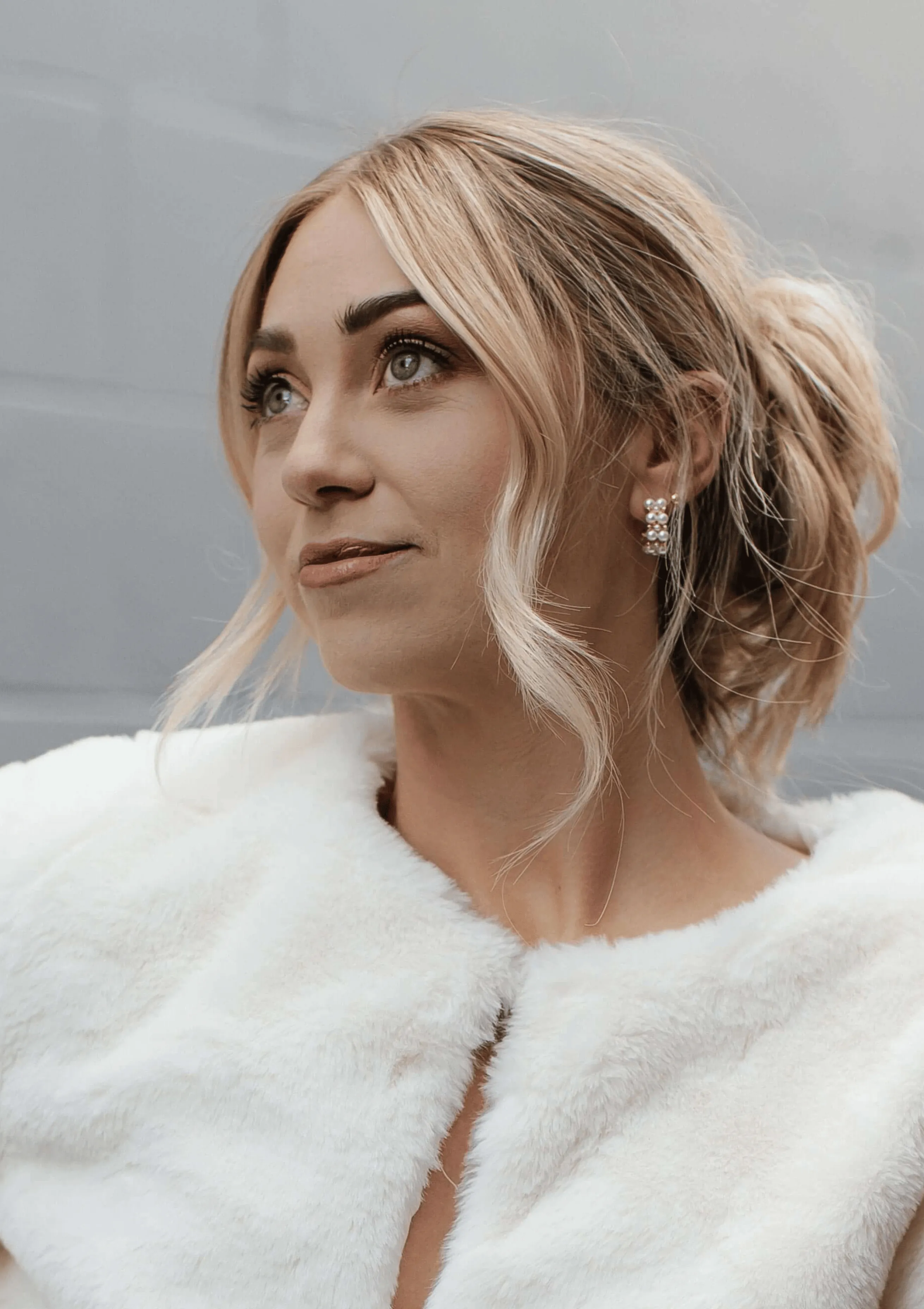 Large Pearl Hoop Earrings