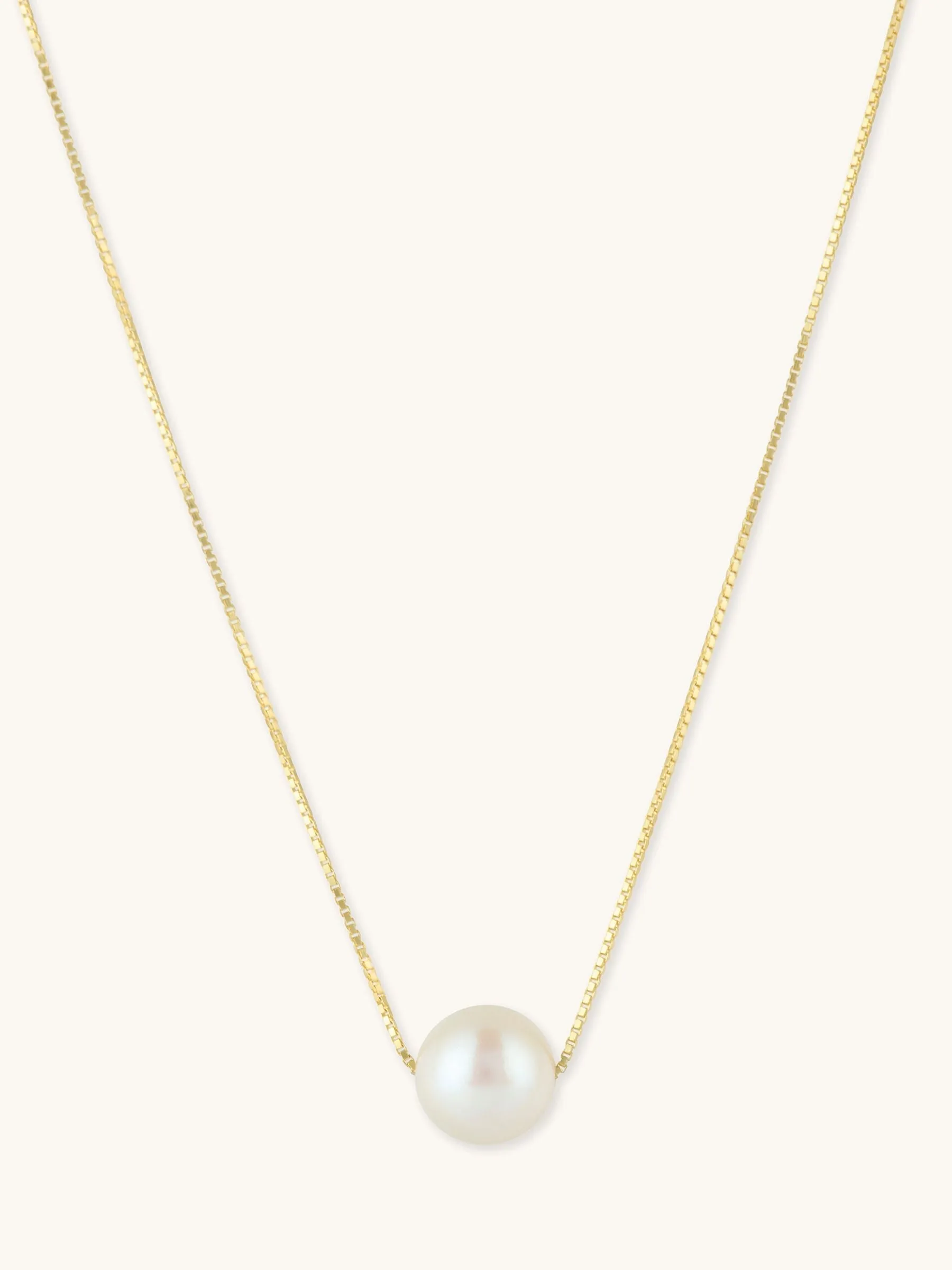 Laura | Adjustable Single Pearl Choker Necklace