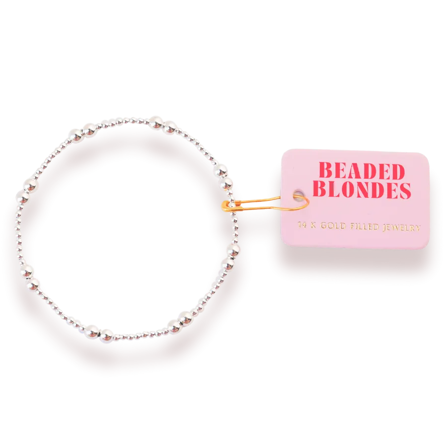 Leah Bracelet, 7.25" (gold or silver)