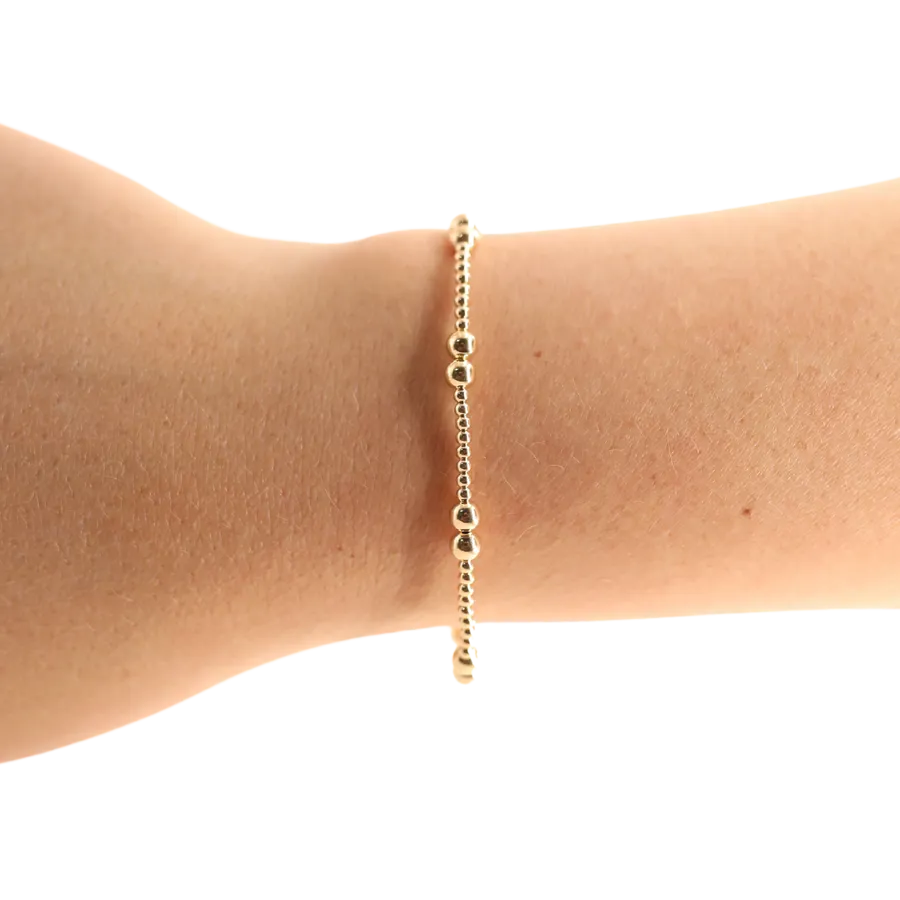 Leah Bracelet, 7.25" (gold or silver)