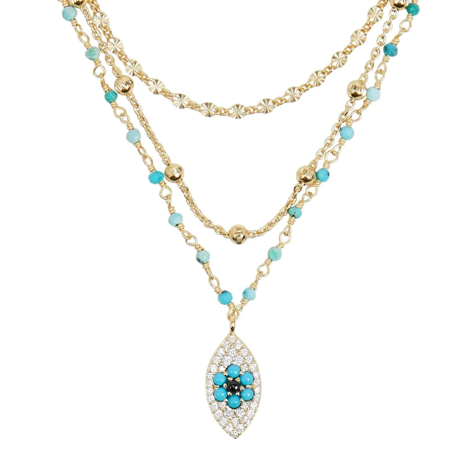 lina | turquoise evil eye
