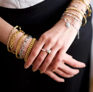 Link Style Bracelet Cuff