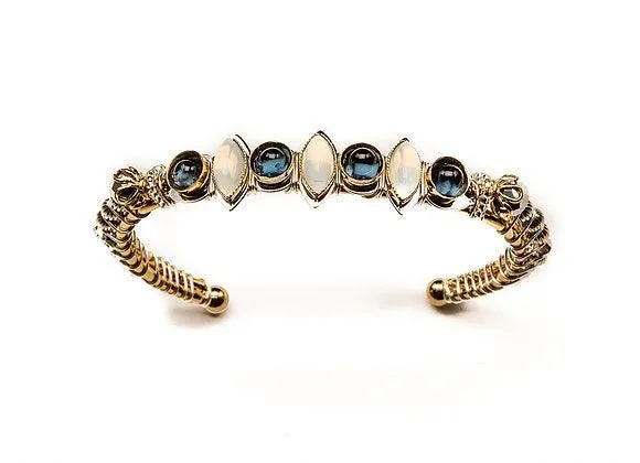 Liztech Cosmic Sisters Cuff White/Blue Bracelet