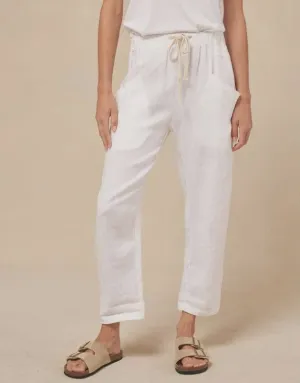 LL Luxe Linen Pants - White