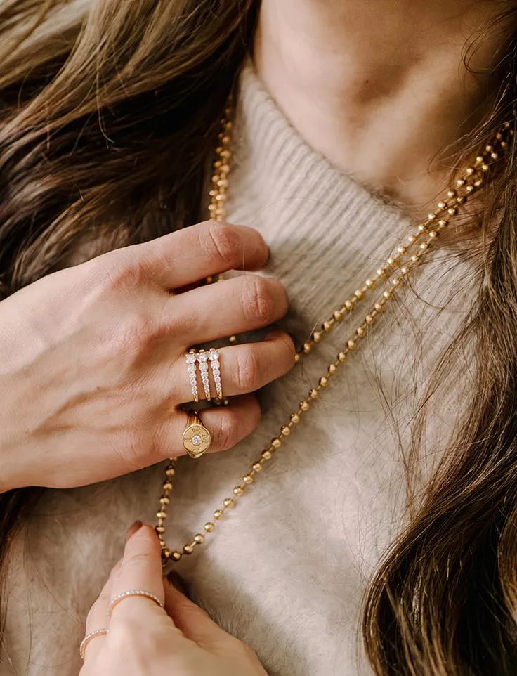 Love Notes Moi et Toi Diamond Pinky Signet Ring
