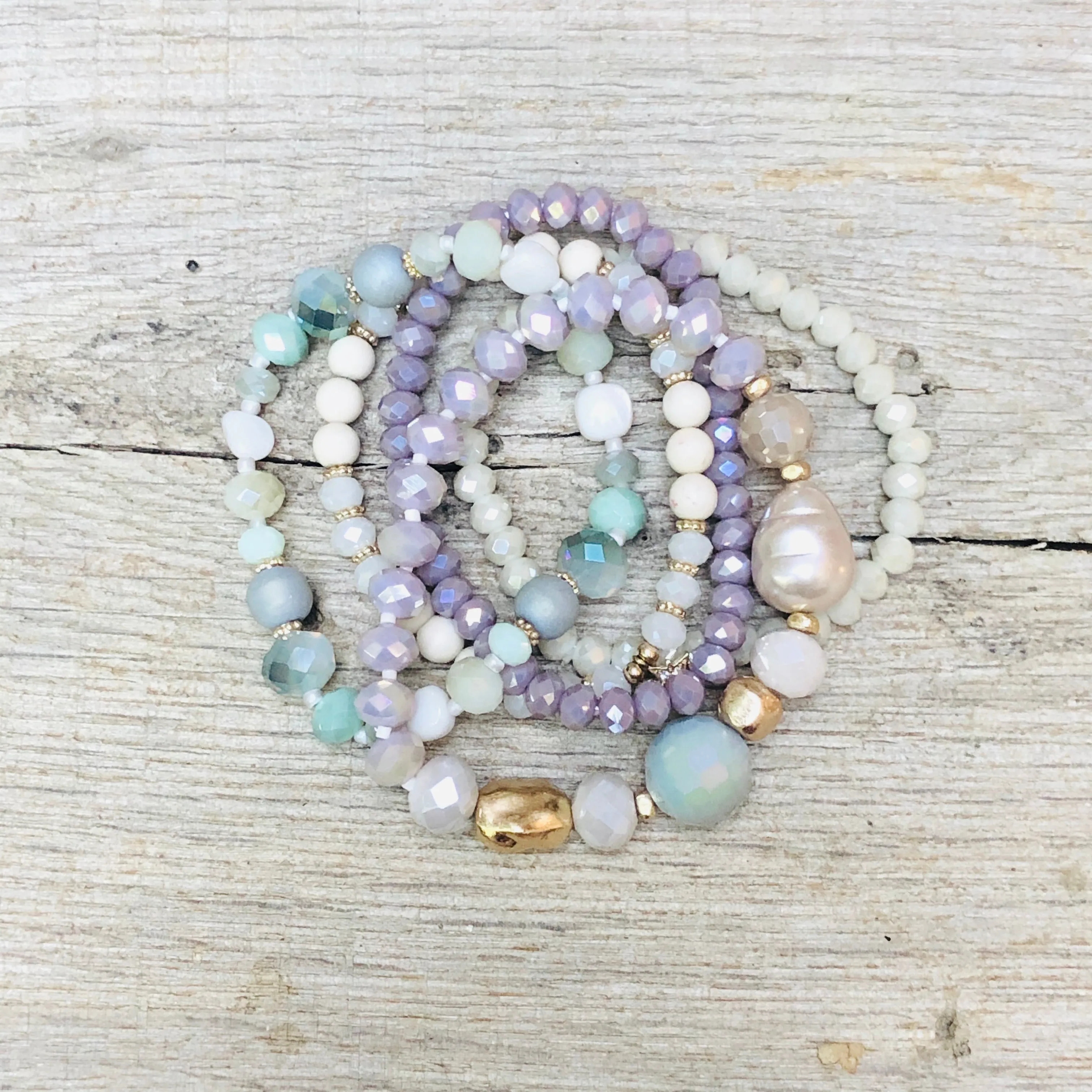 Lynn Beaded Bracelet Stack