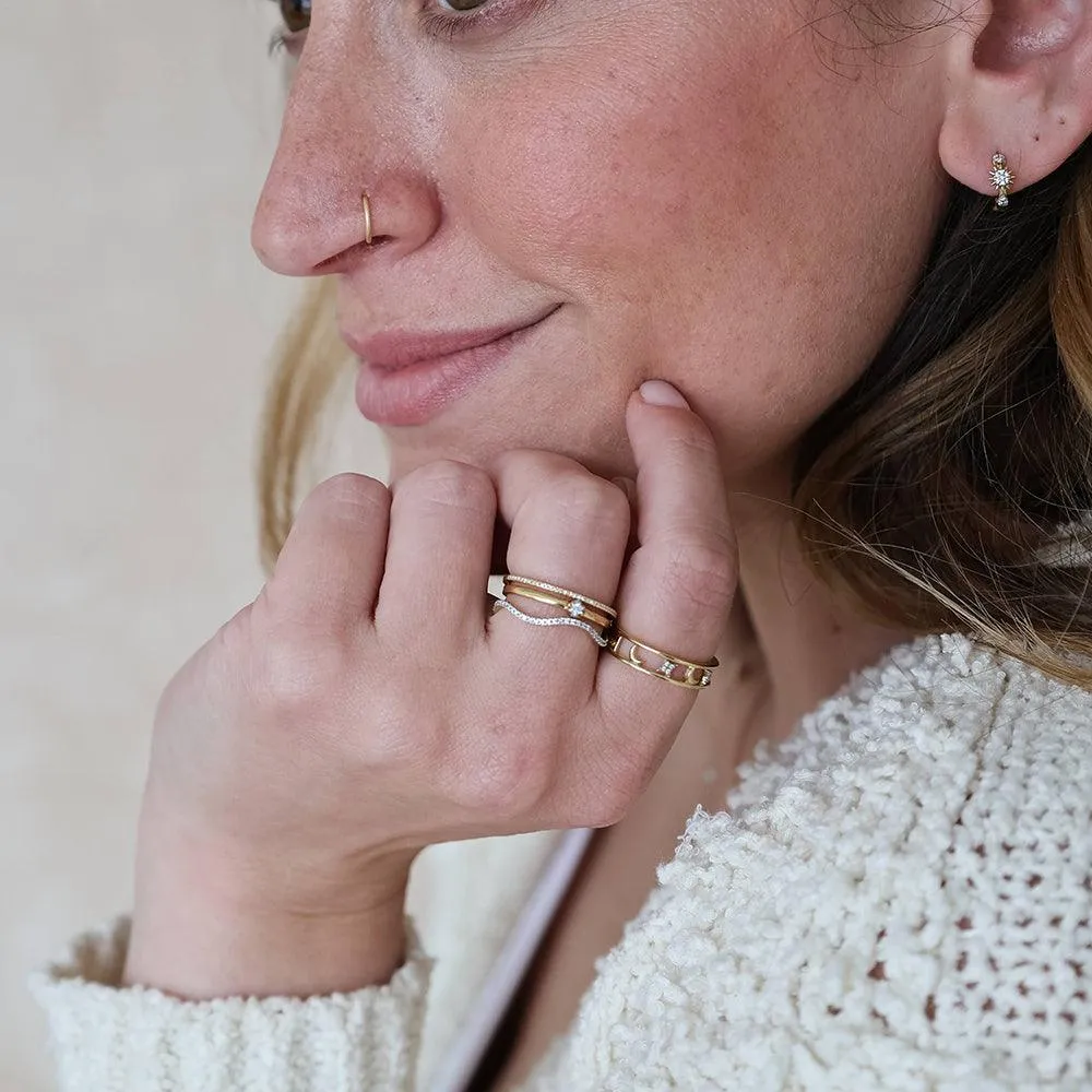 Make Waves Stackable Ring