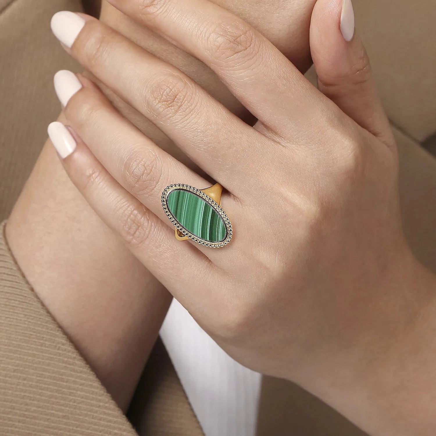 Malachite Signet Ring