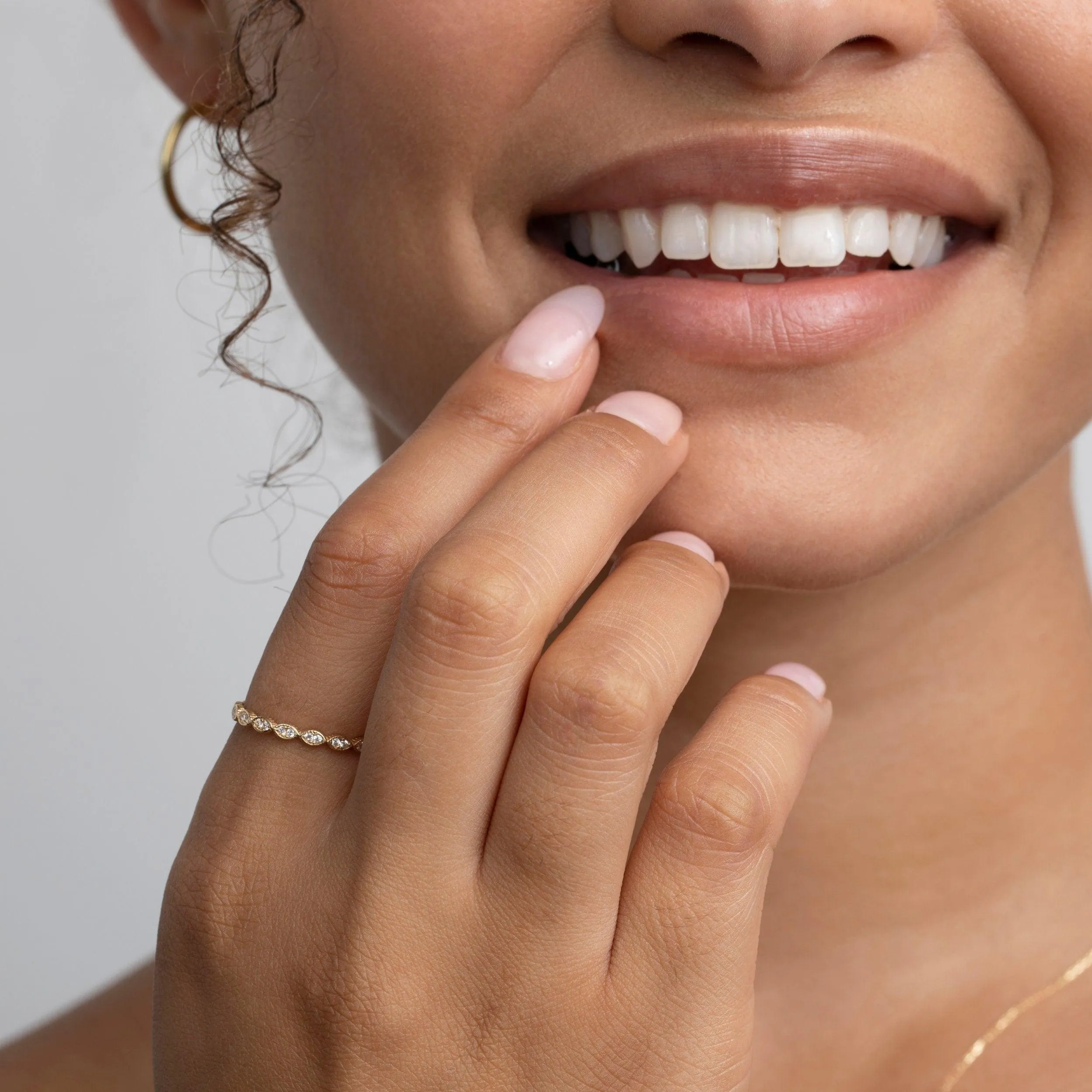 Marquise Band Ring - 18K Gold Vermeil