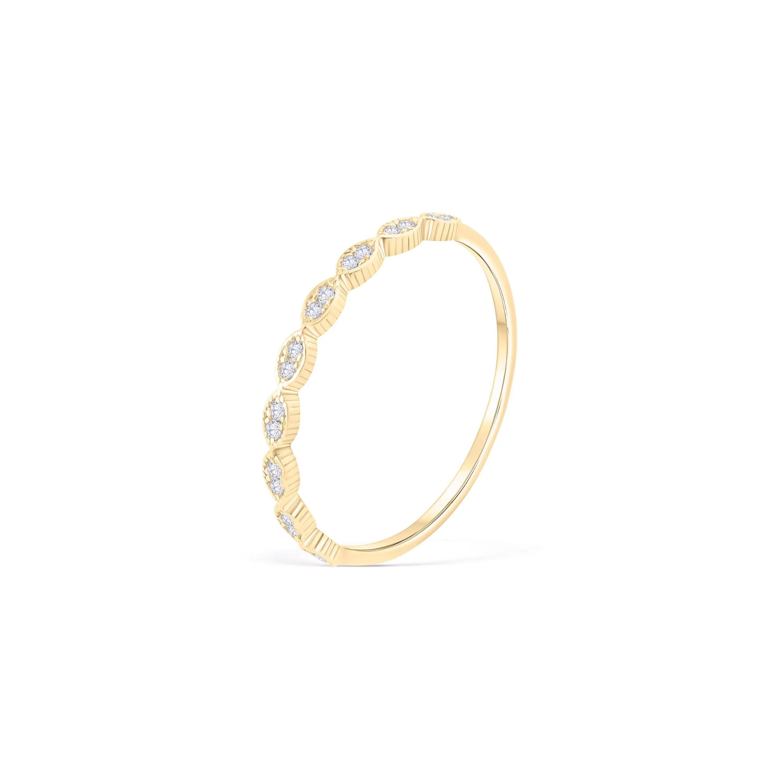 Marquise Band Ring - 18K Gold Vermeil