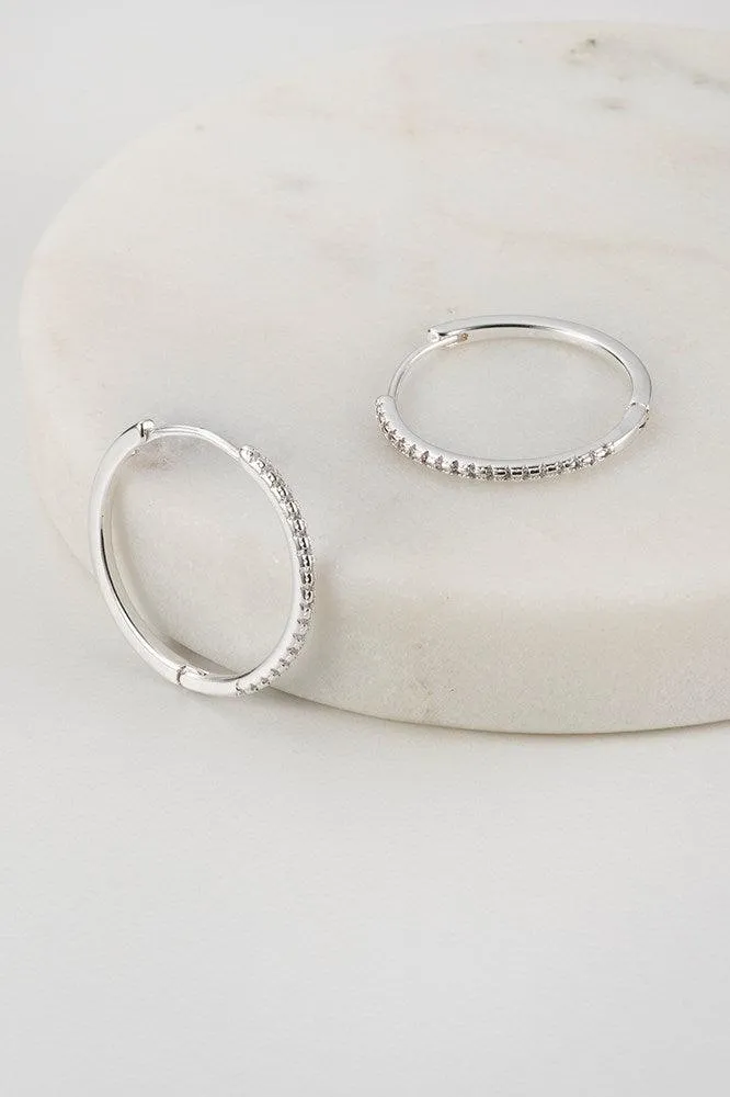 Matilda Hoop by Zafino- Silver