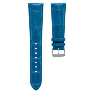 Matte Ocean Blue Alligator Signature Strap