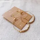 Matte Squares Hoop Earrings