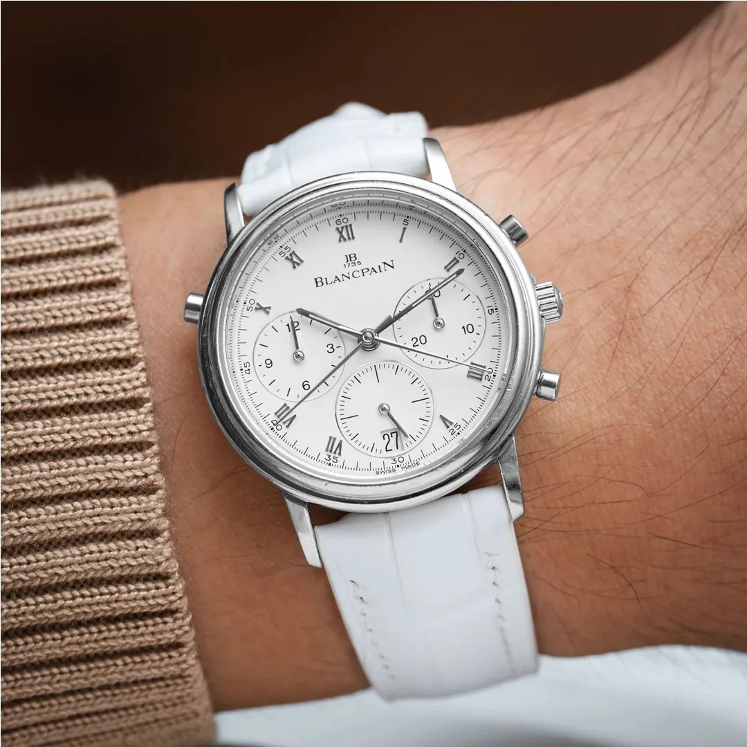 Matte White Alligator Signature Strap