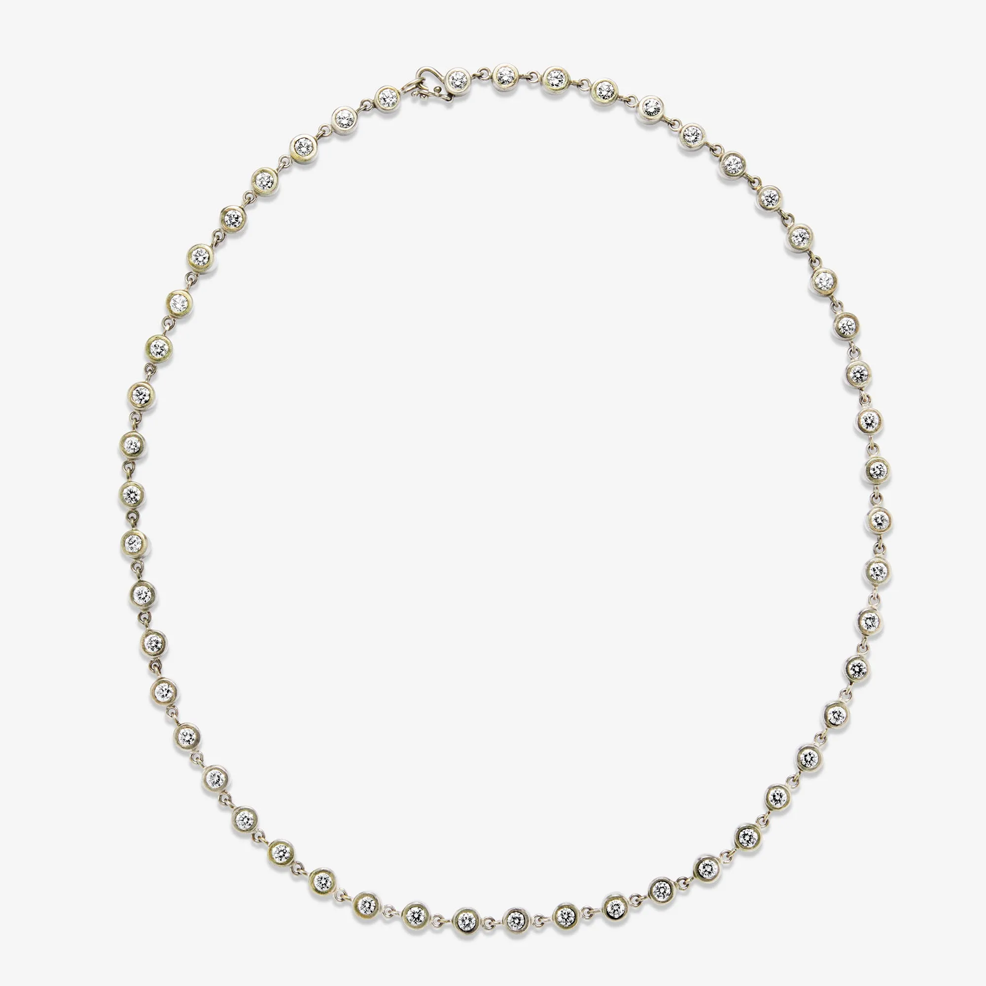 Meadow Rivière Diamond Necklace in 18K Alpine Gold- 16"