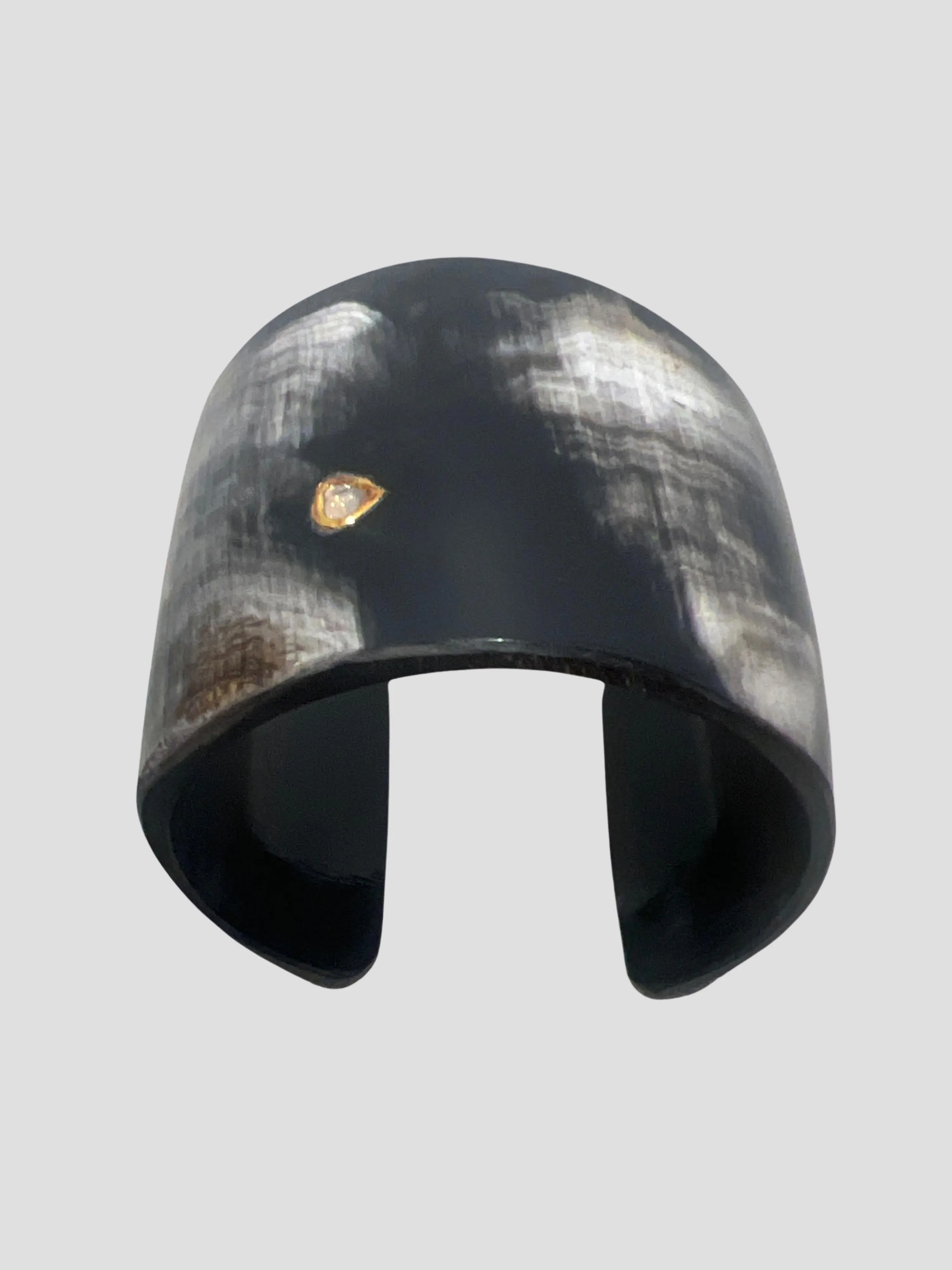 Medium Horn Cuff with Diamond