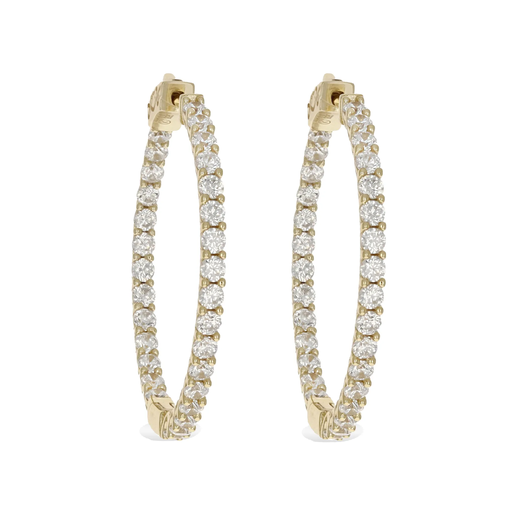 Medium Inside Outside Hoop Earrings