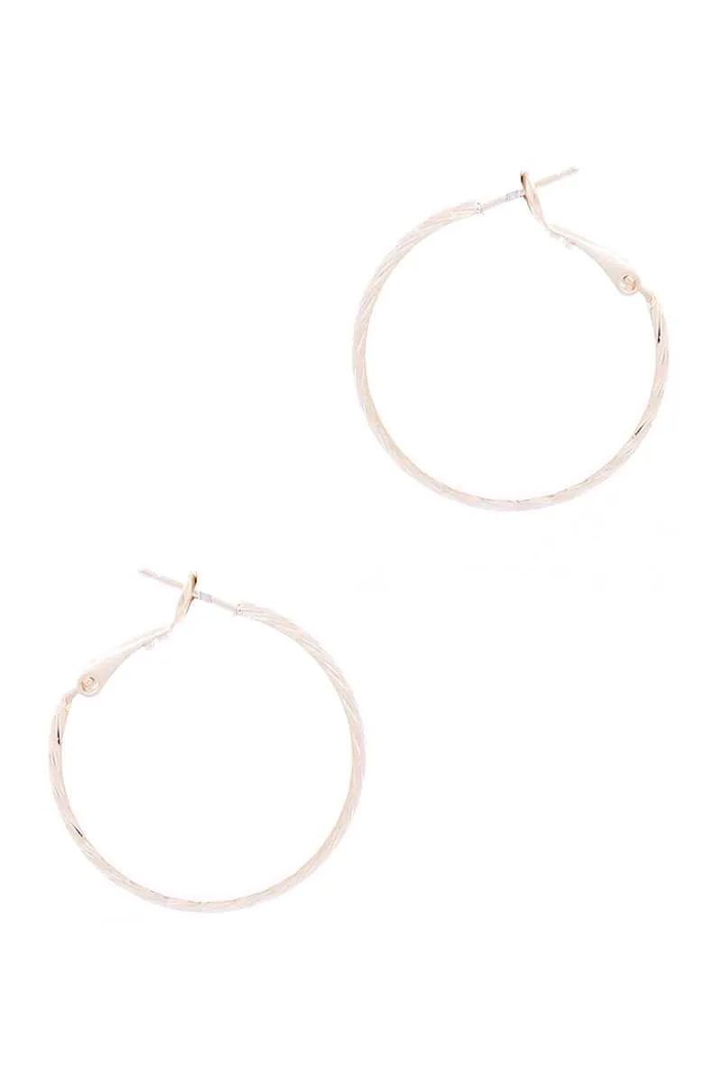 Metal Basic Hoop Earring