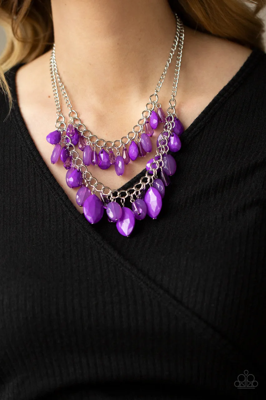 Midsummer Mixer Purple Paparazzi Necklace