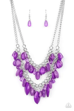 Midsummer Mixer Purple Paparazzi Necklace