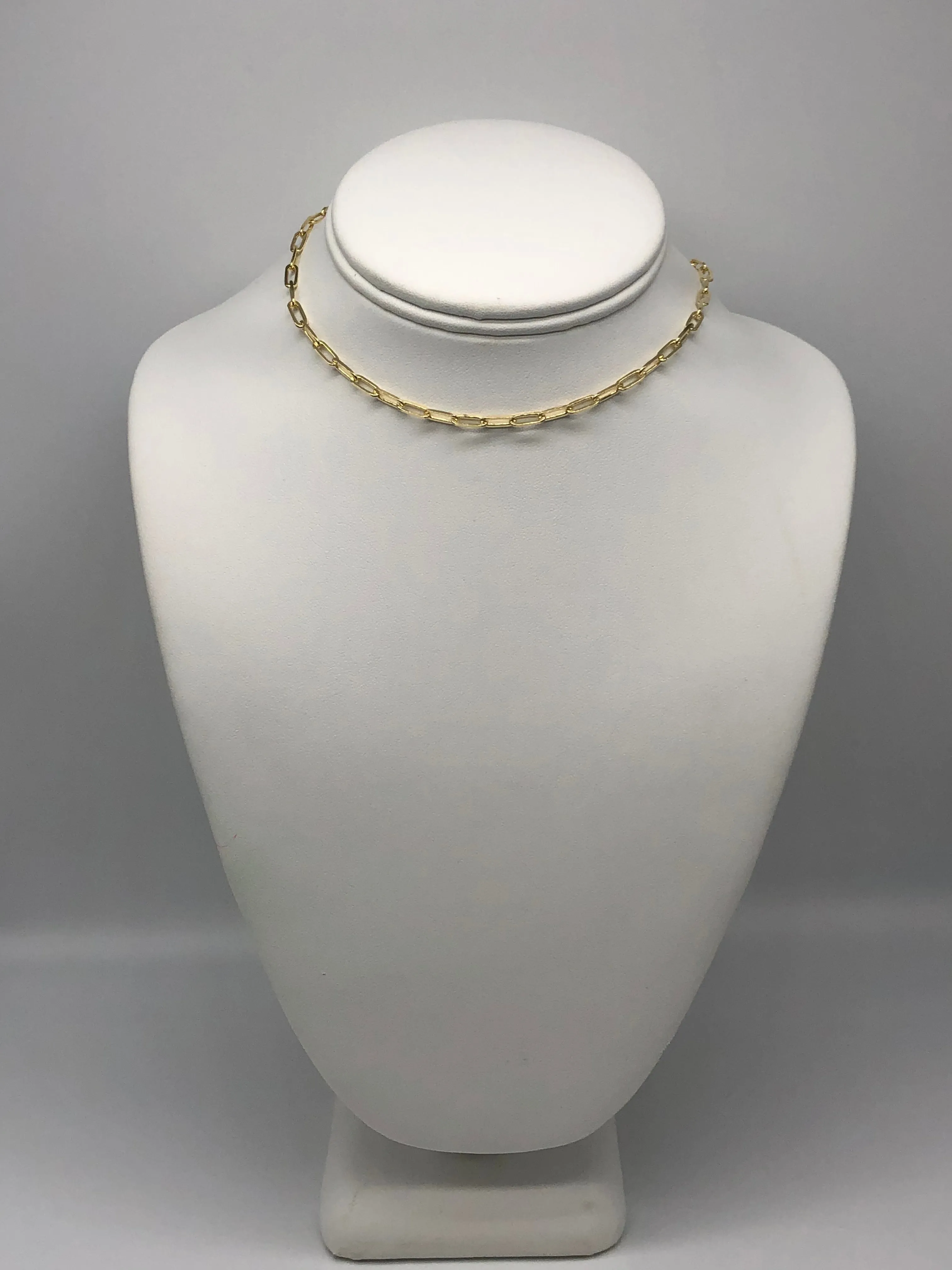 Mimi Paperclip Choker Chain Necklace