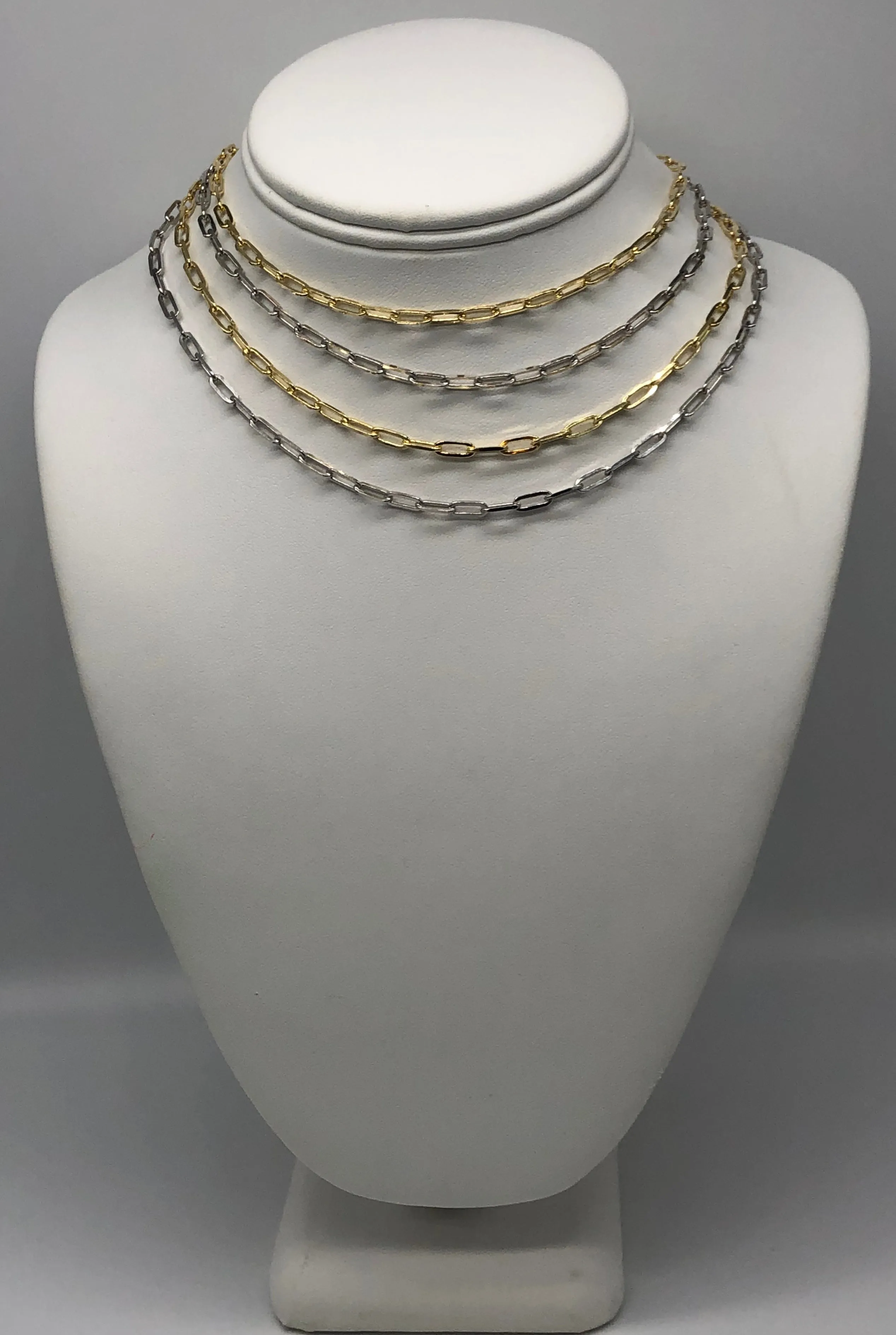 Mimi Paperclip Choker Chain Necklace