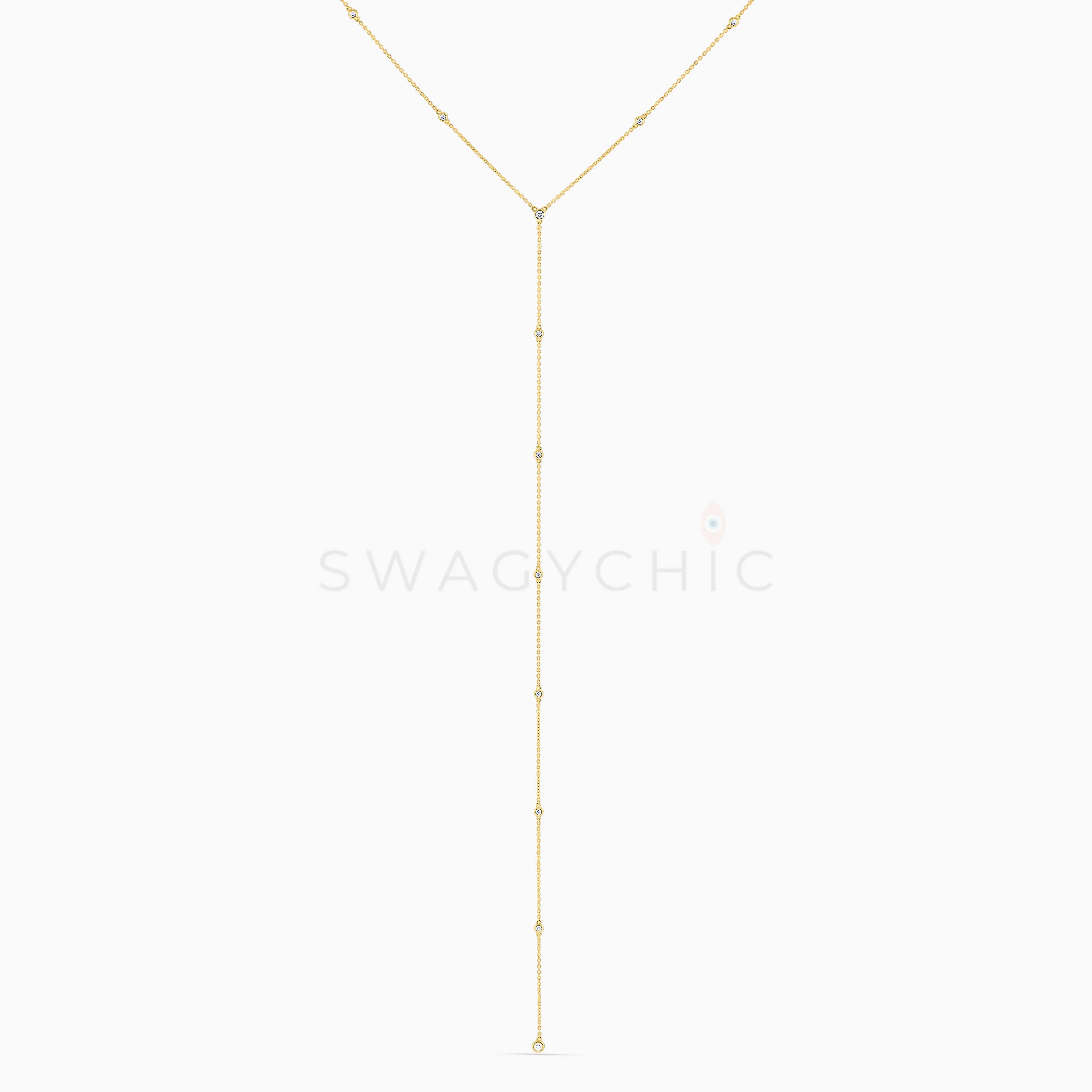 Mini Bezel Choker Lariat