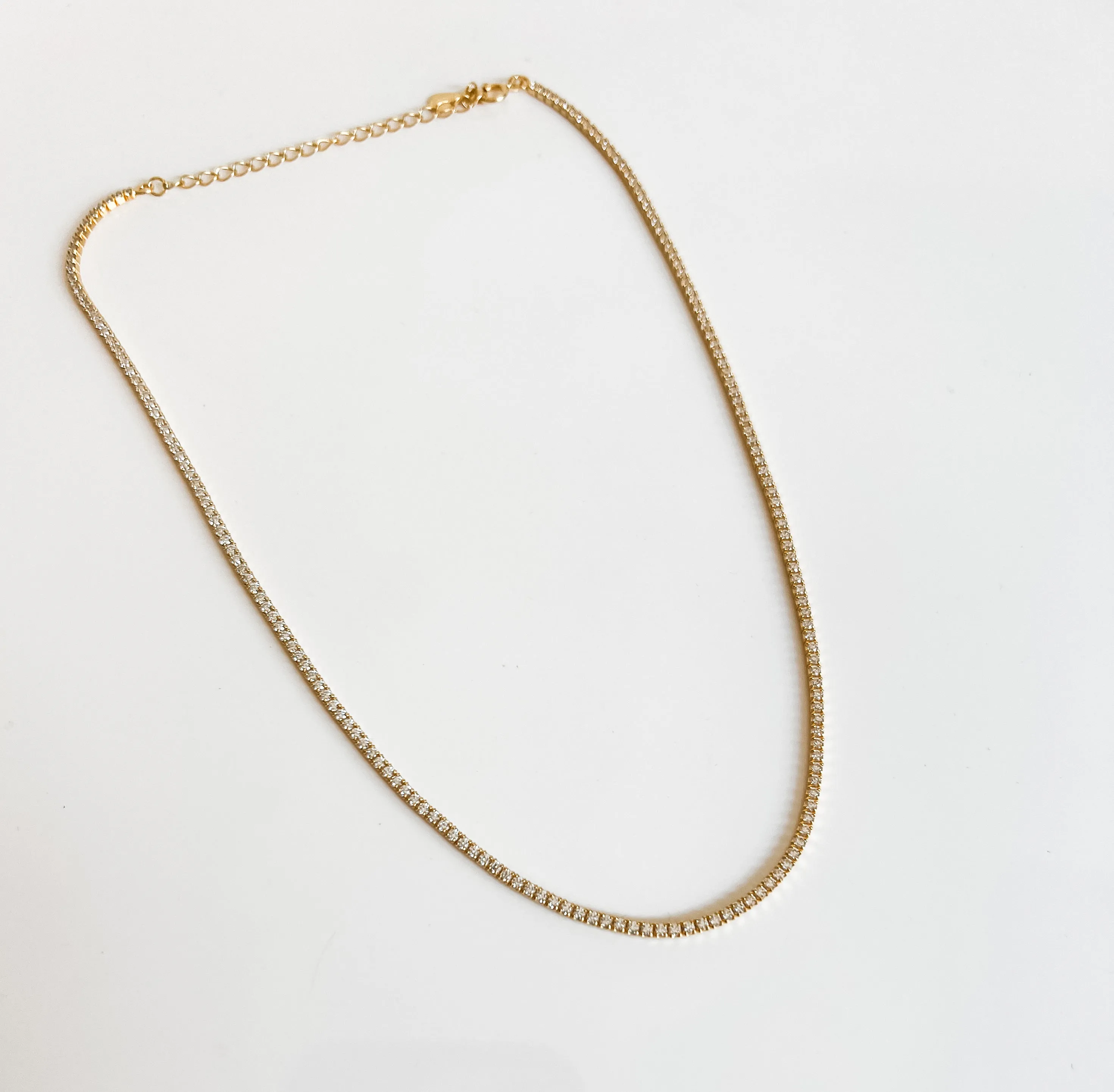 Mini choker tennis chain
