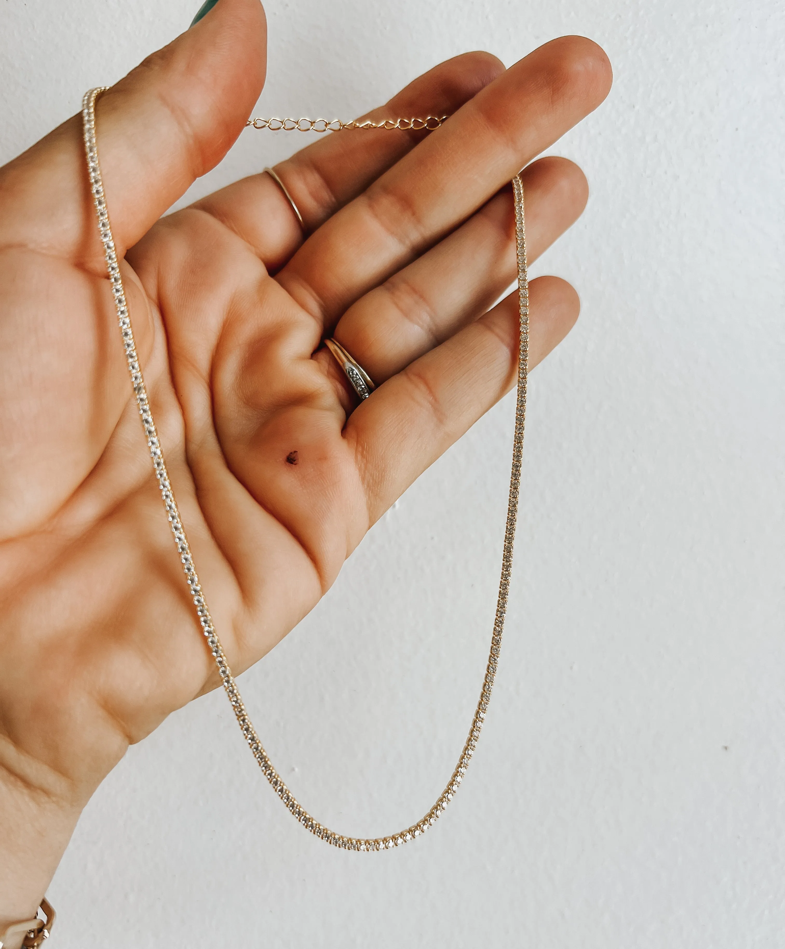 Mini choker tennis chain