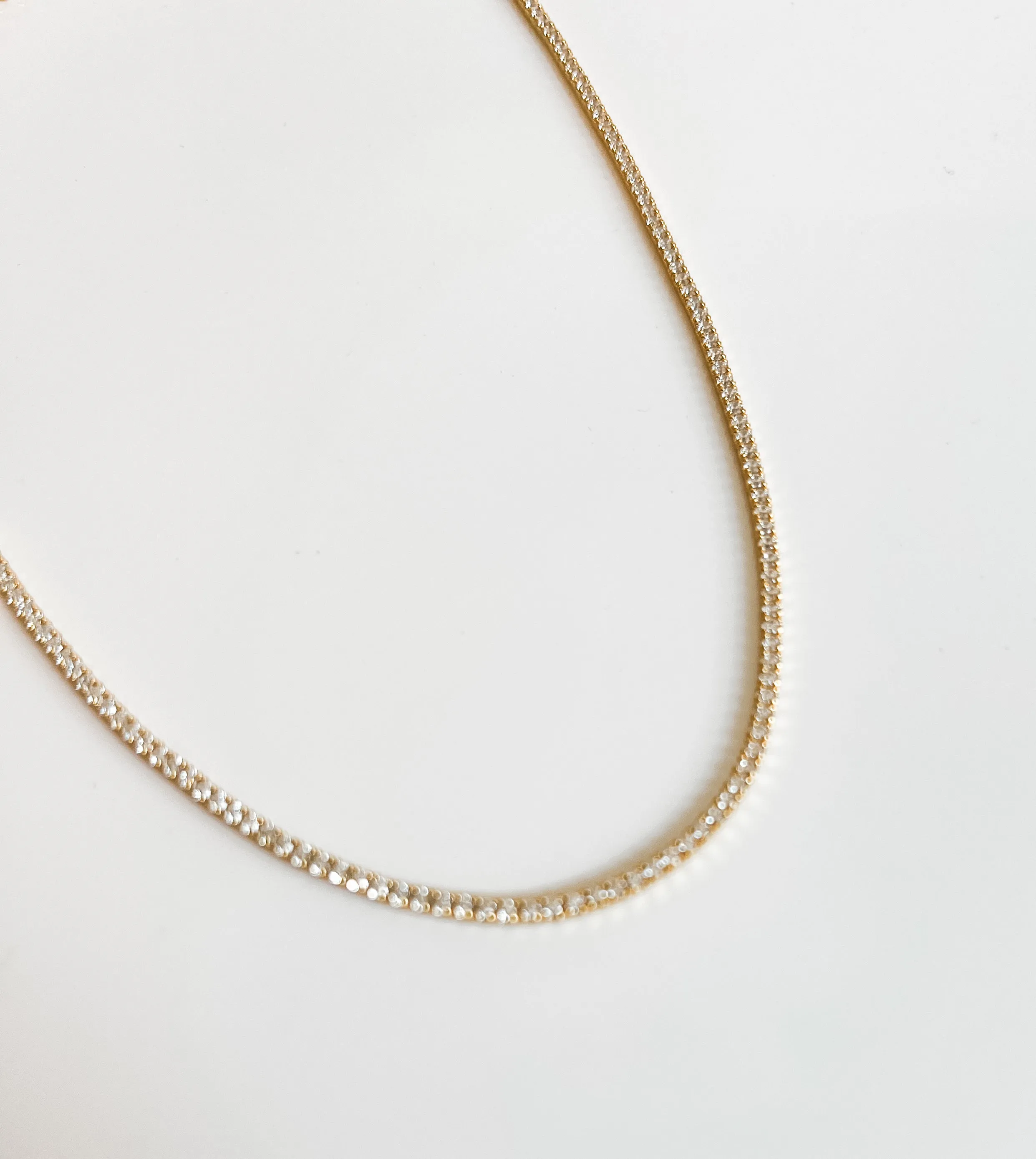 Mini choker tennis chain
