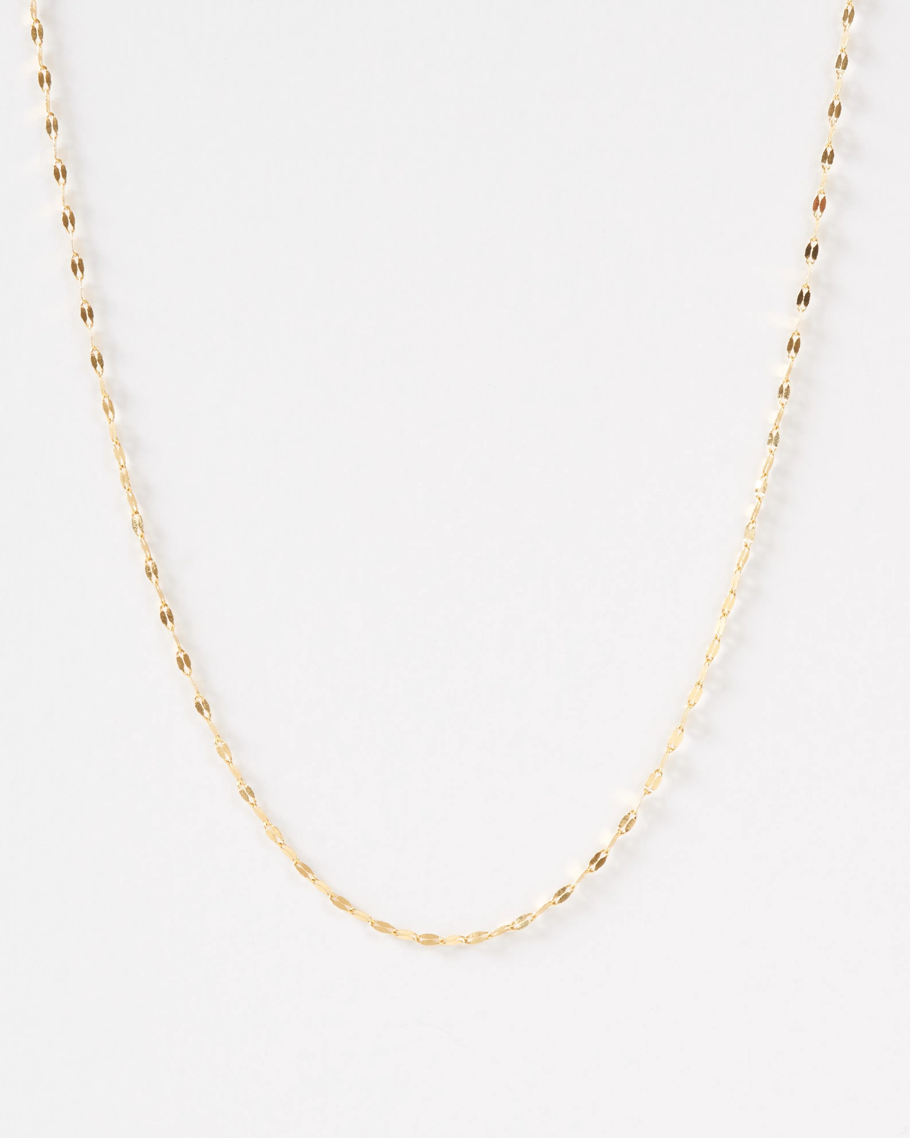 mini shimmer chain necklace