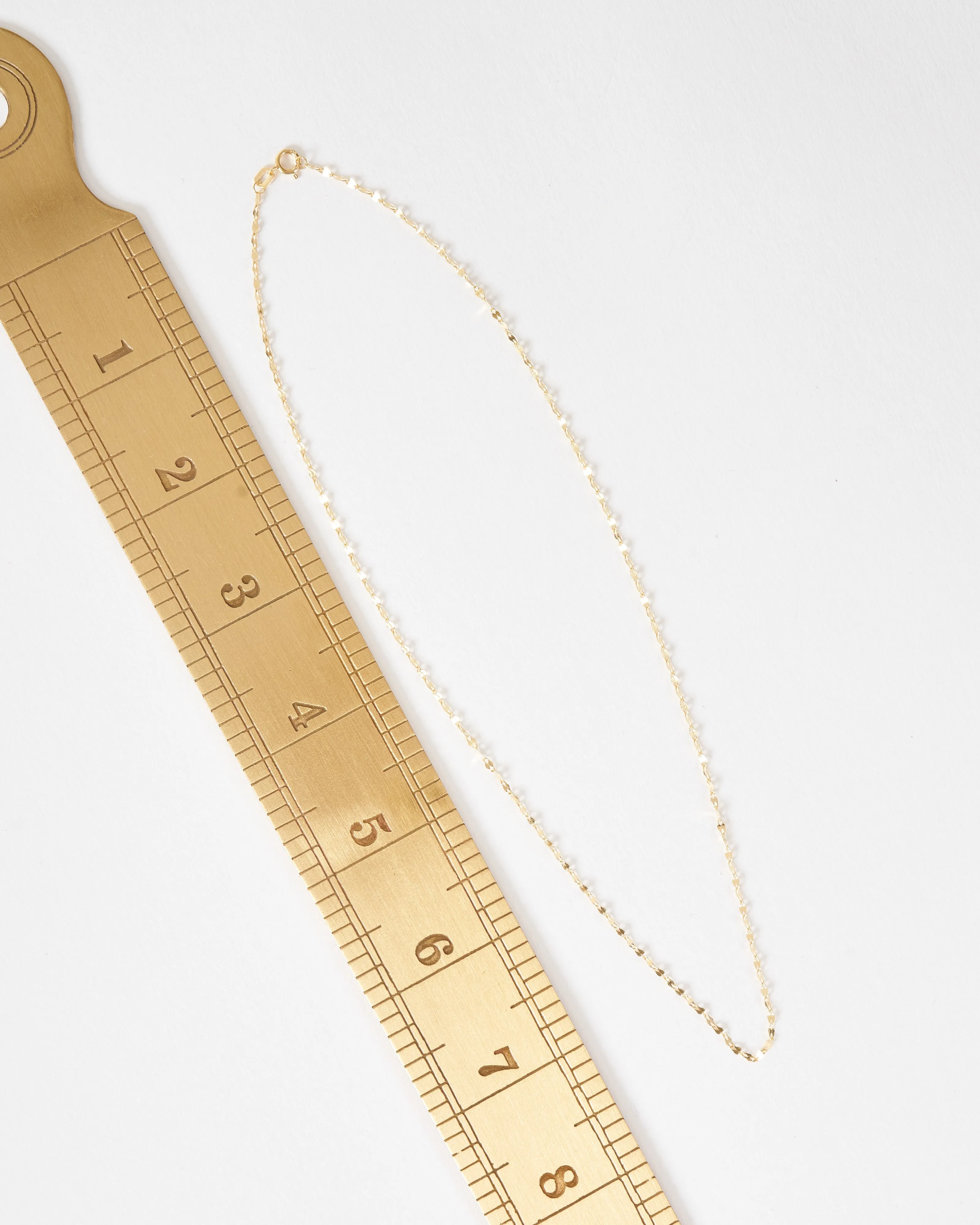 mini shimmer chain necklace