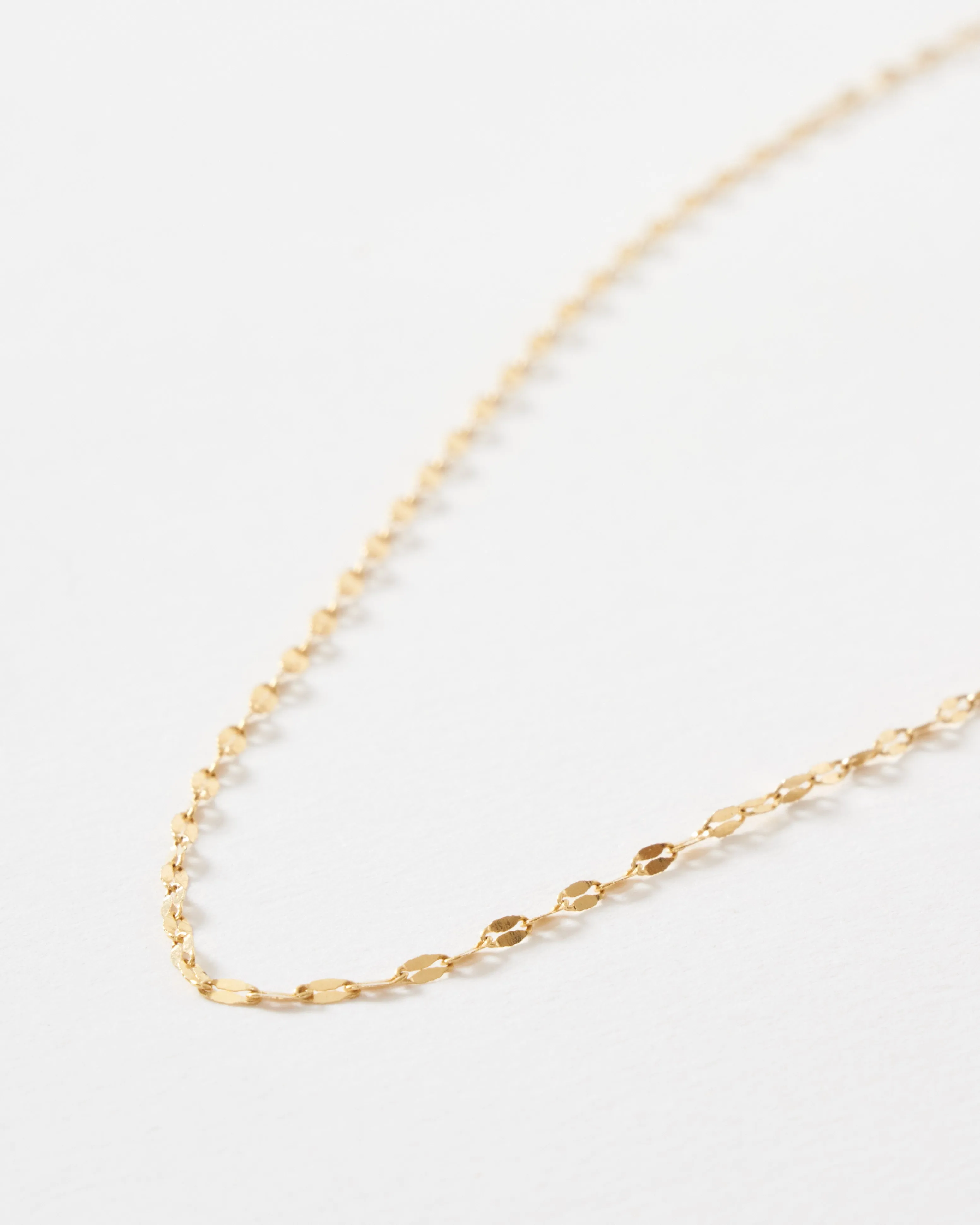 mini shimmer chain necklace