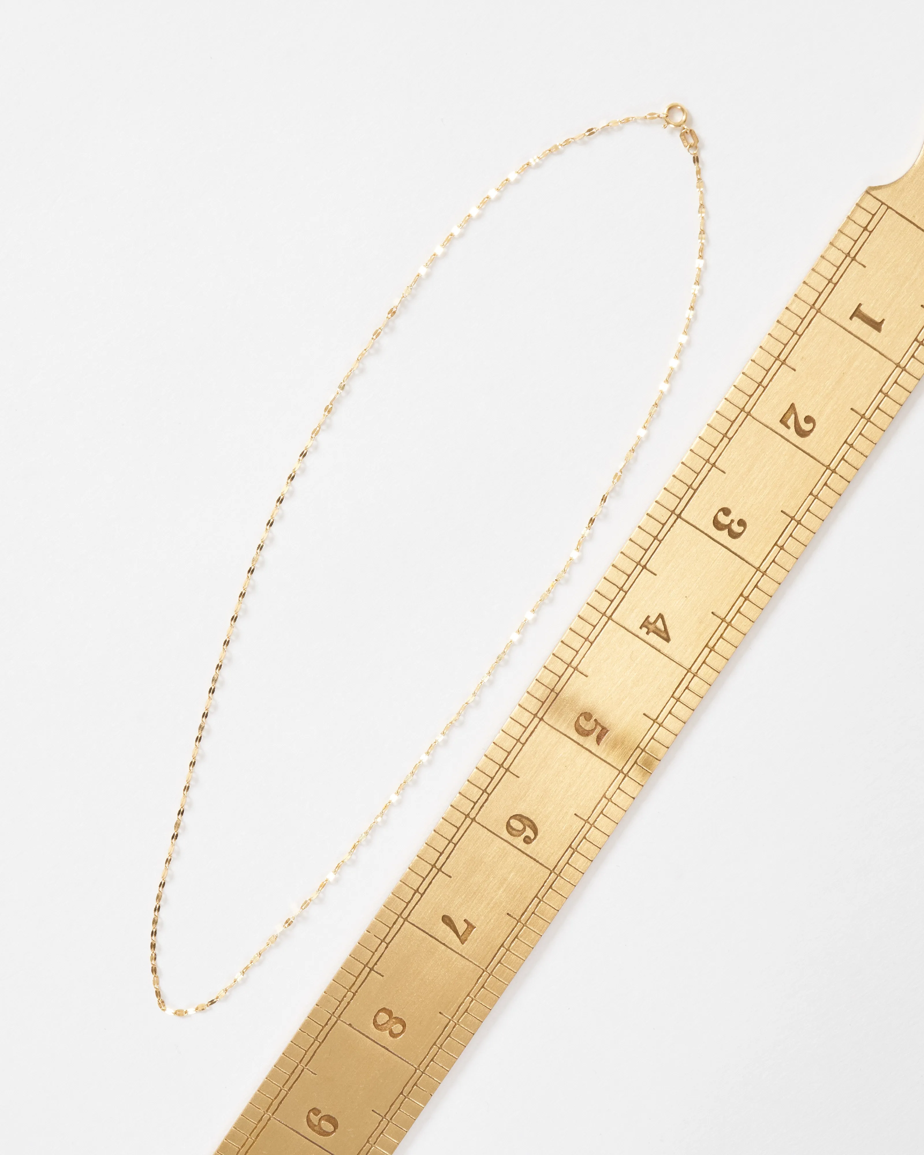 mini shimmer chain necklace