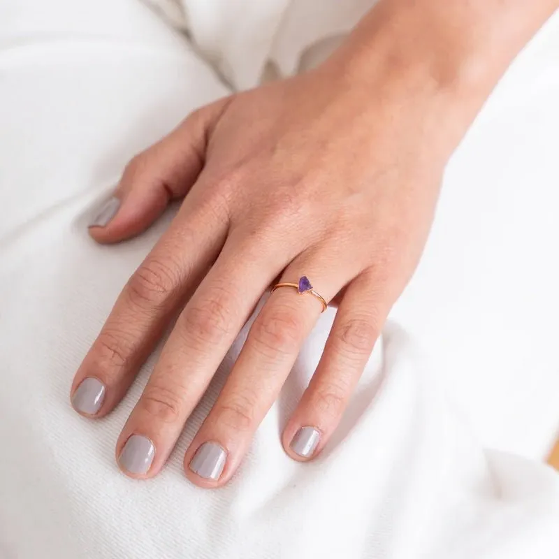Mini Stone Stackable Rings