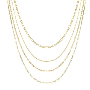 Mixed Chain Layered Necklaces