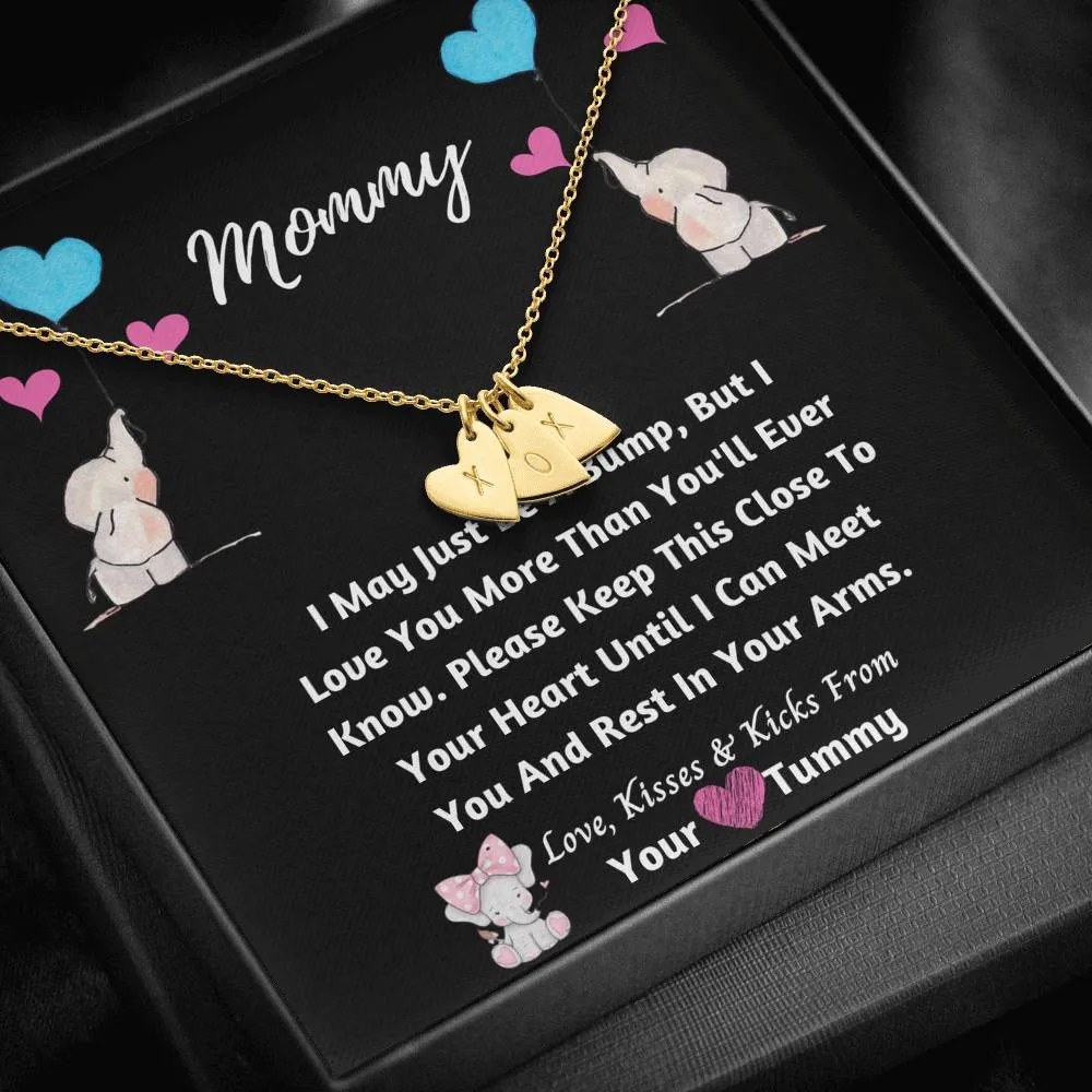 Mommy Hearts Necklace- Love From Your Tummy