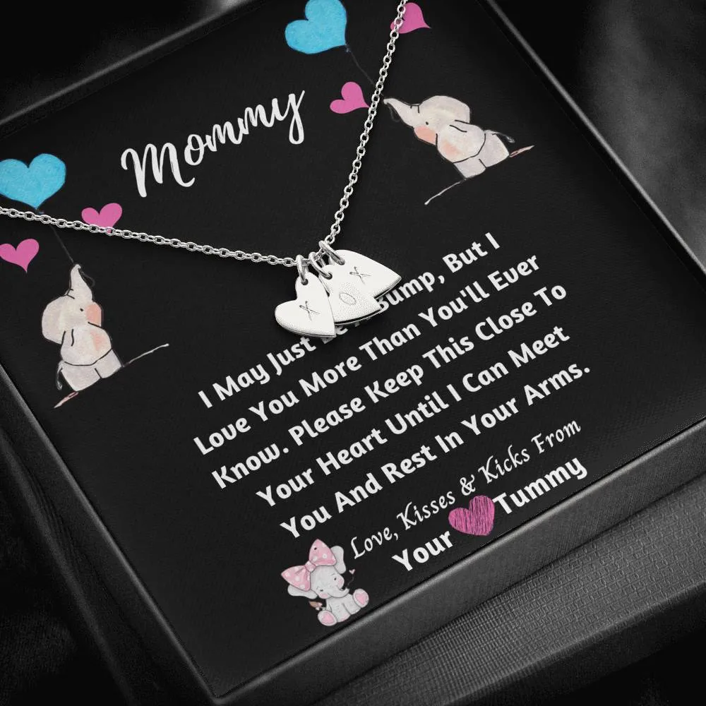 Mommy Hearts Necklace- Love From Your Tummy