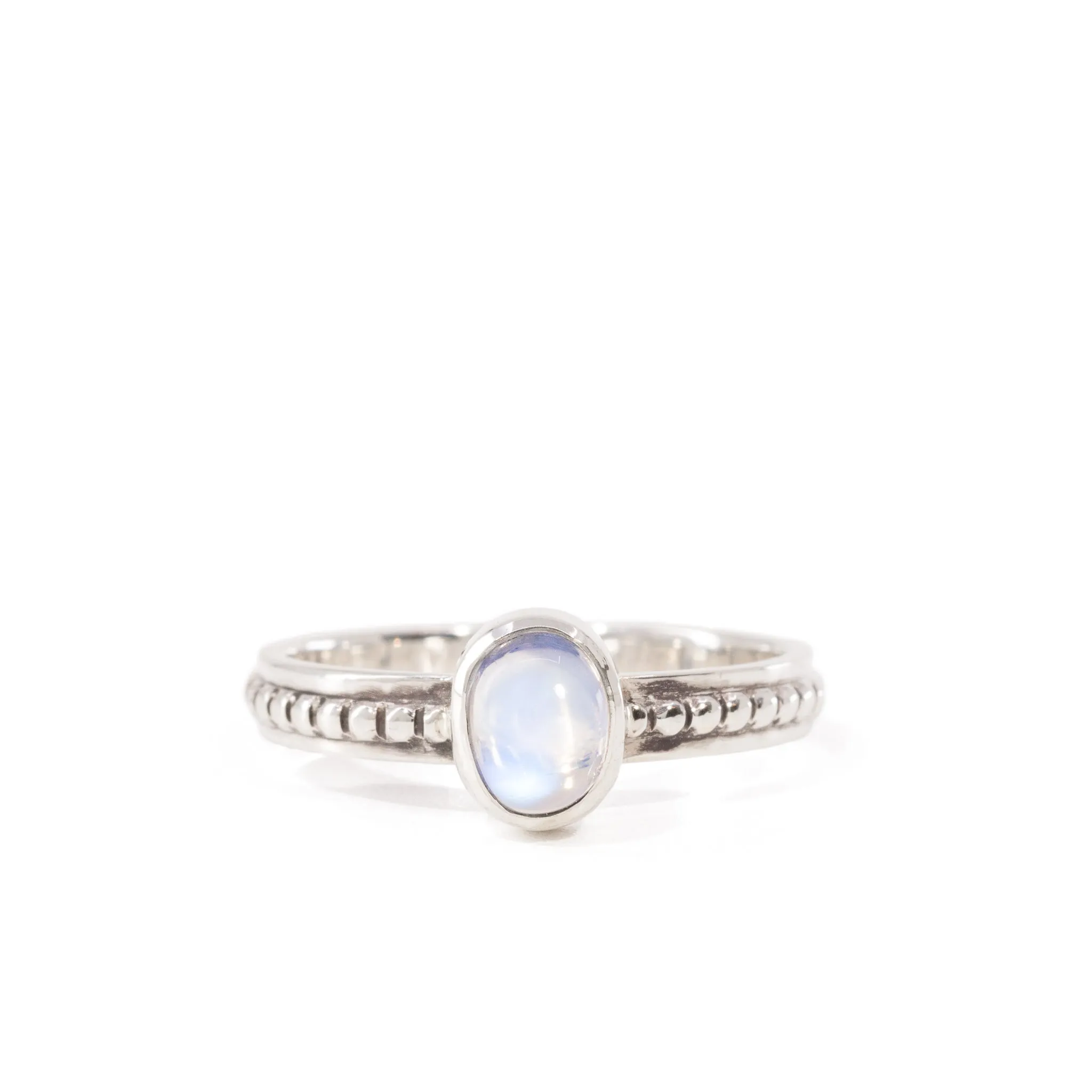 Moonstone 1.38 Carat Sterling Silver Handcrafted Gemstone Ring